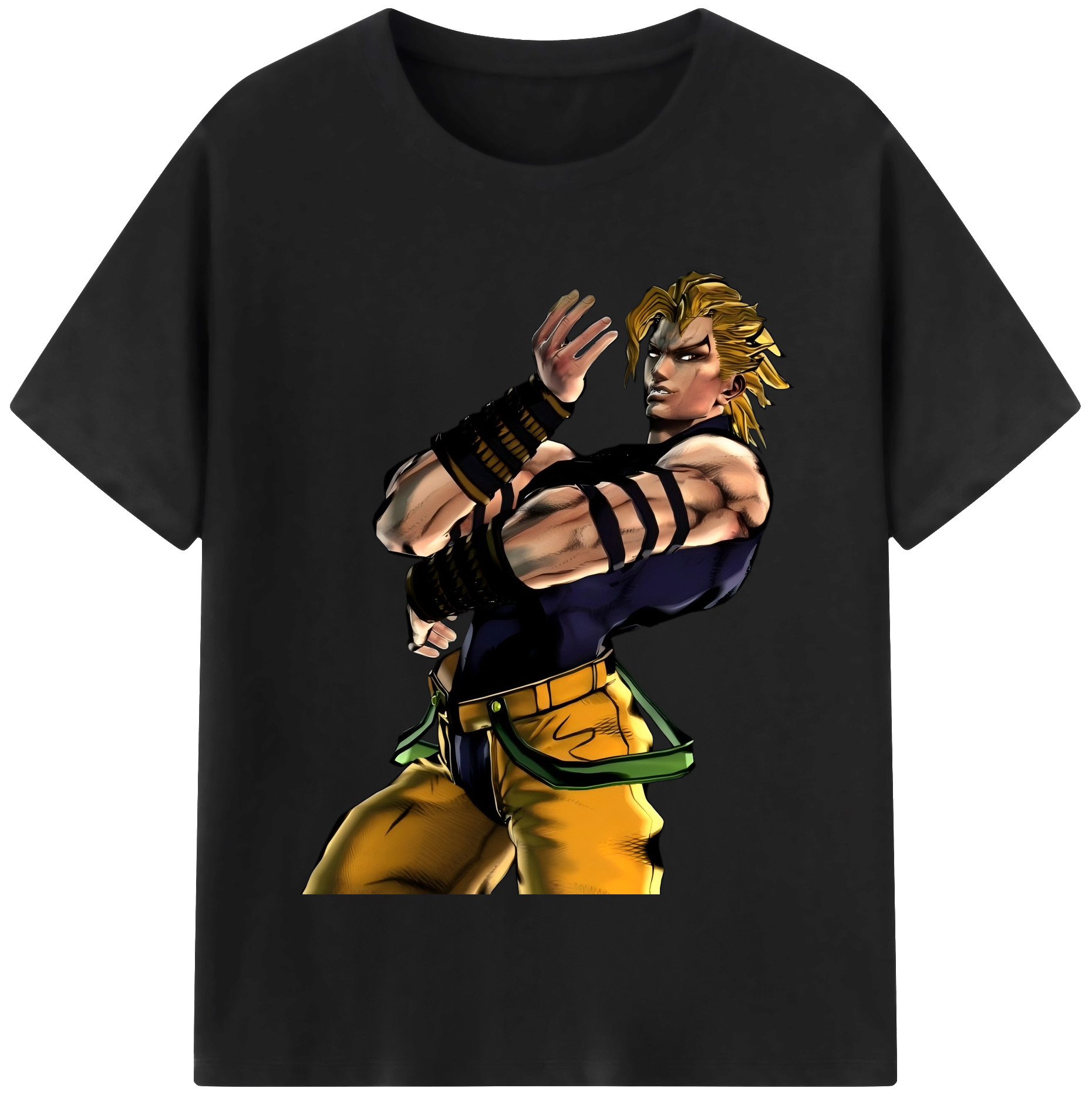 （画像用） ジョジョの奇妙な冒険 ディオ?ブランドー JoJo's Bizarre Adventure Dio Brando レディースカジュアルプリントTシャツ（綿100％）