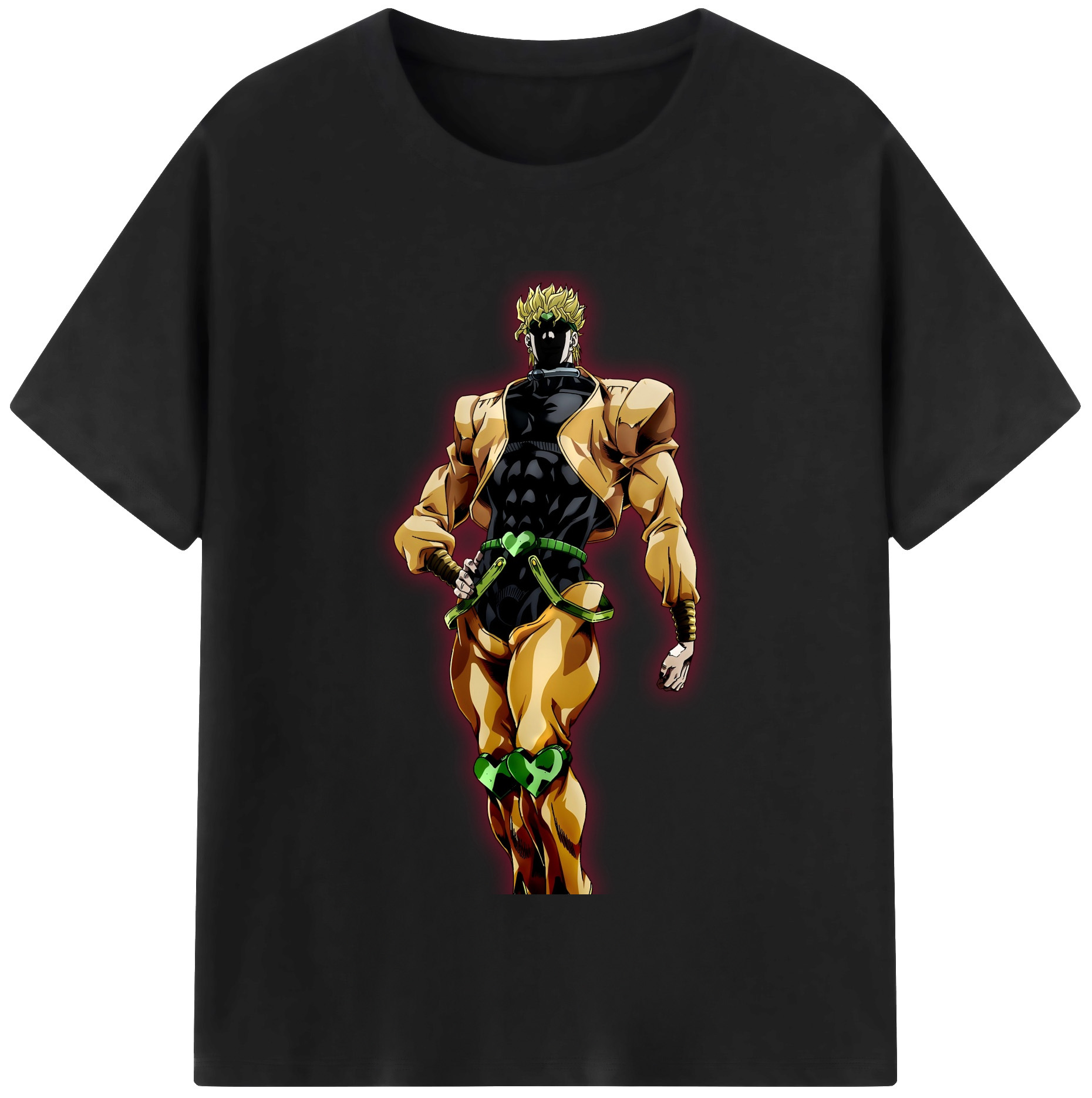 （画像用） ジョジョの奇妙な冒険 ディオ?ブランドー JoJo's Bizarre Adventure Dio Brando レディースカジュアルプリントTシャツ（綿100％）