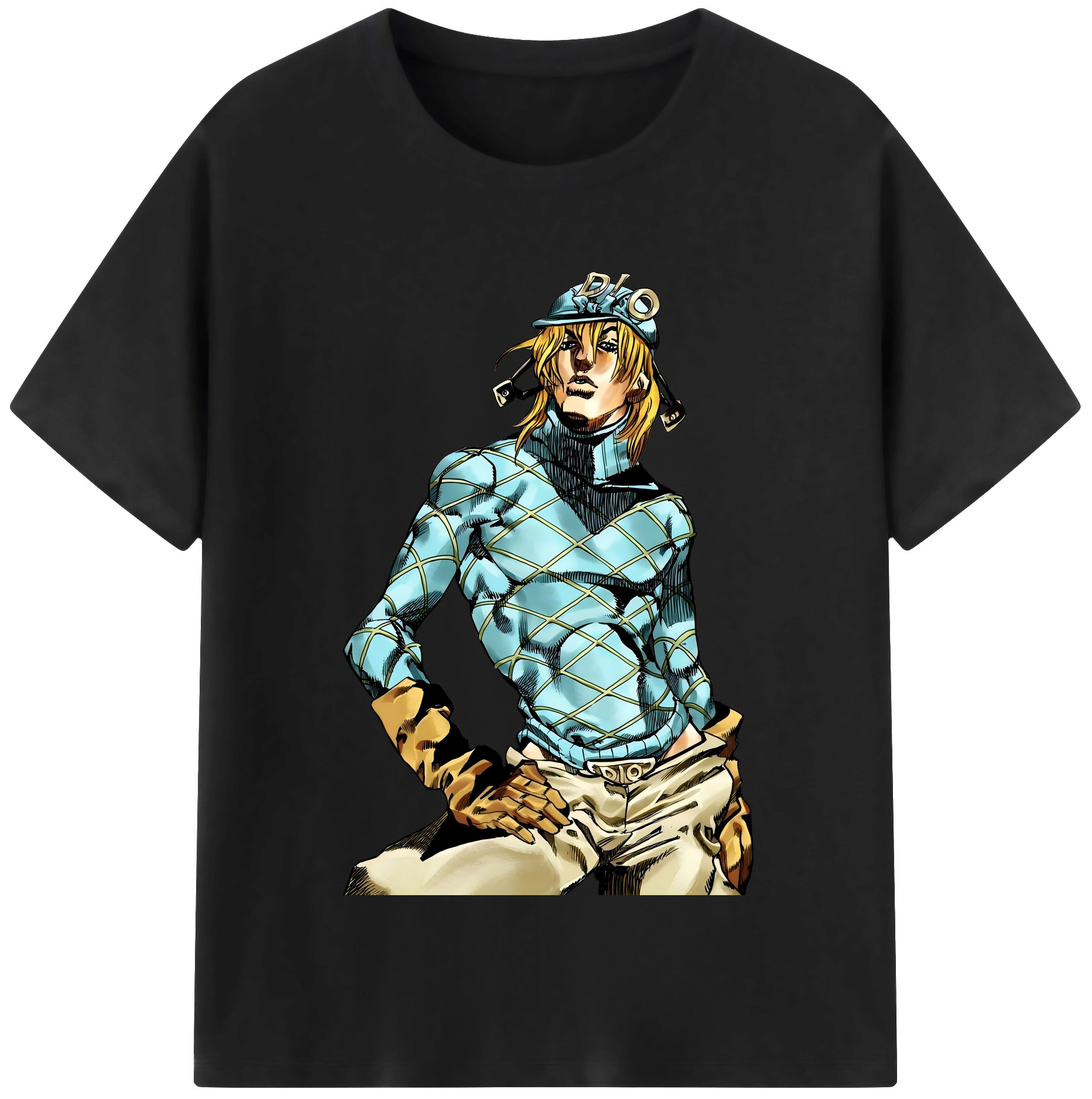 （画像用） ジョジョの奇妙な冒険 ディオ?ブランドー JoJo's Bizarre Adventure Dio Brando レディースカジュアルプリントTシャツ（綿100％）