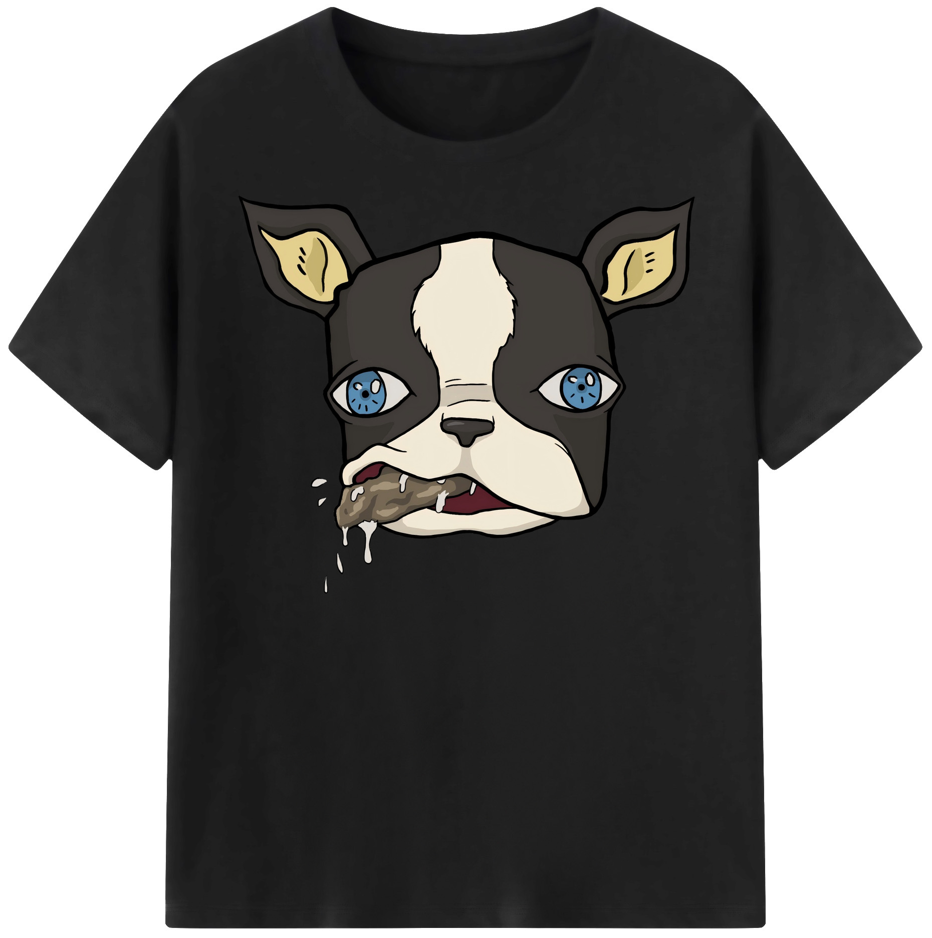 （画像用） ジョジョの奇妙な冒険 イギー JoJo's Bizarre Adventure Iggy レディースカジュアルプリントTシャツ（綿100％）