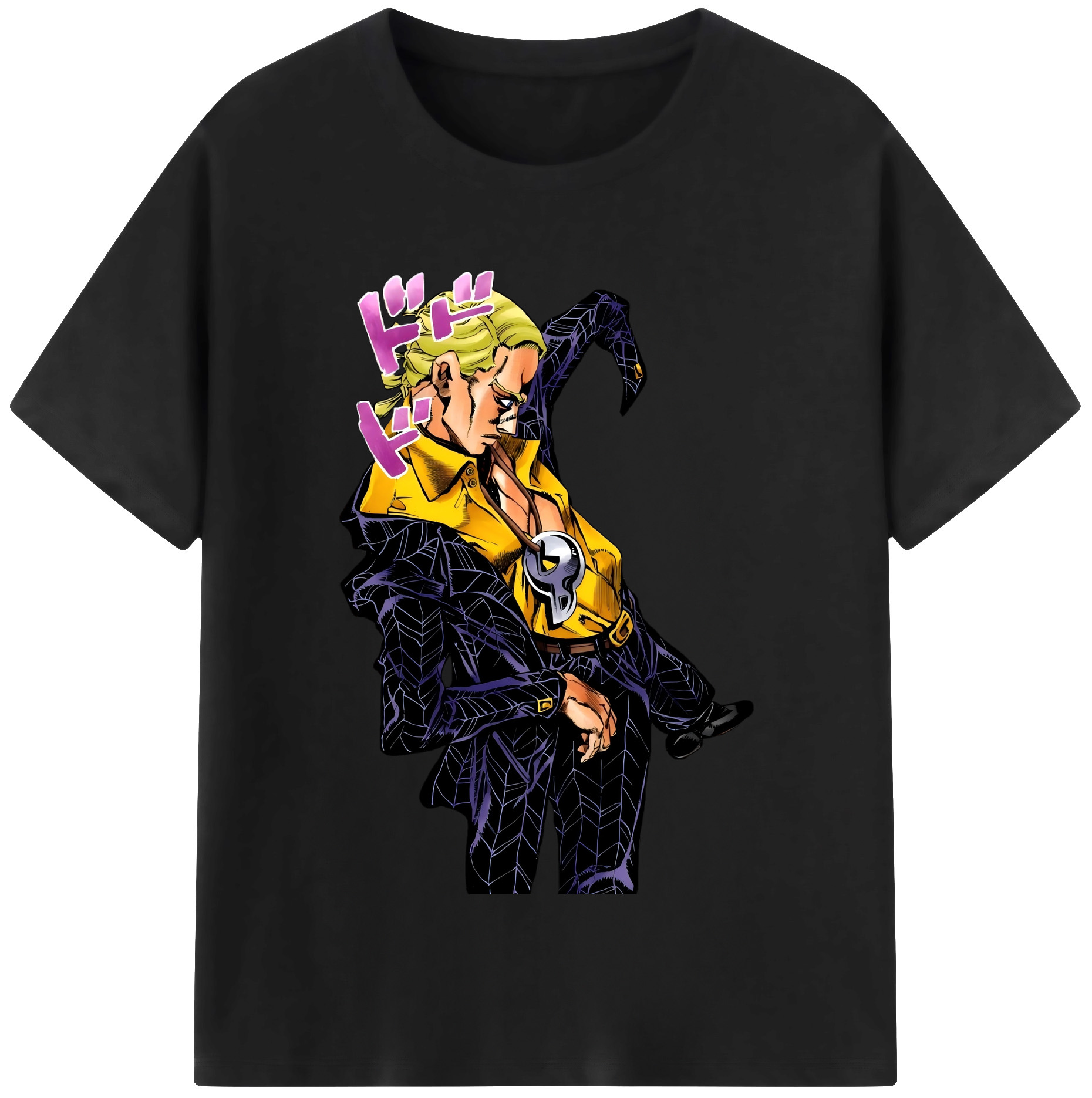 （画像用） ジョジョの奇妙な冒険 プロシュート JoJo's Bizarre Adventure Prosciutto レディースカジュアルプリントTシャツ（綿100％）
