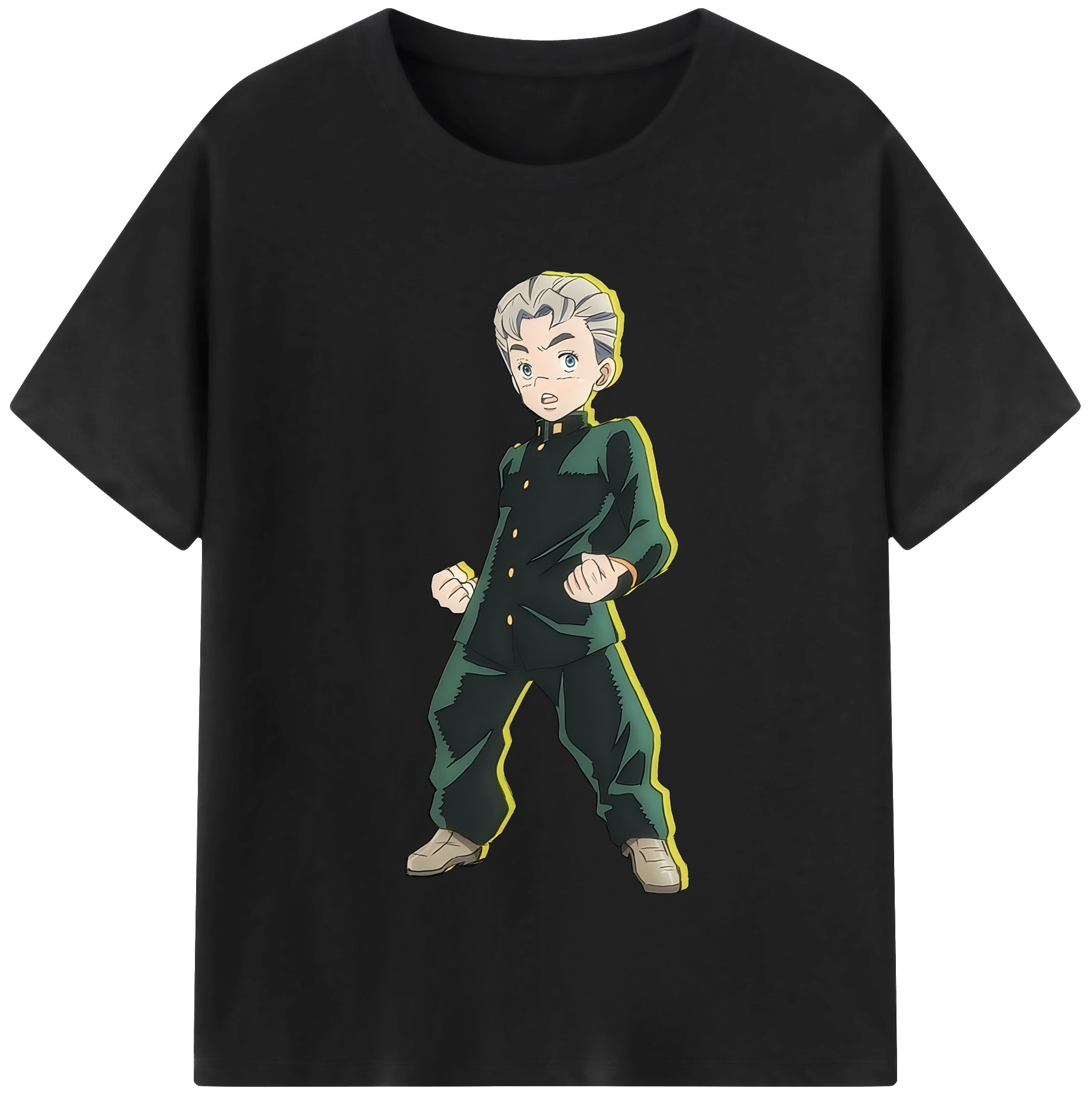 （画像用） ジョジョの奇妙な冒険 広瀨康一 JoJo's Bizarre Adventure Hirose Koichi レディースカジュアルプリントTシャツ（綿100％）