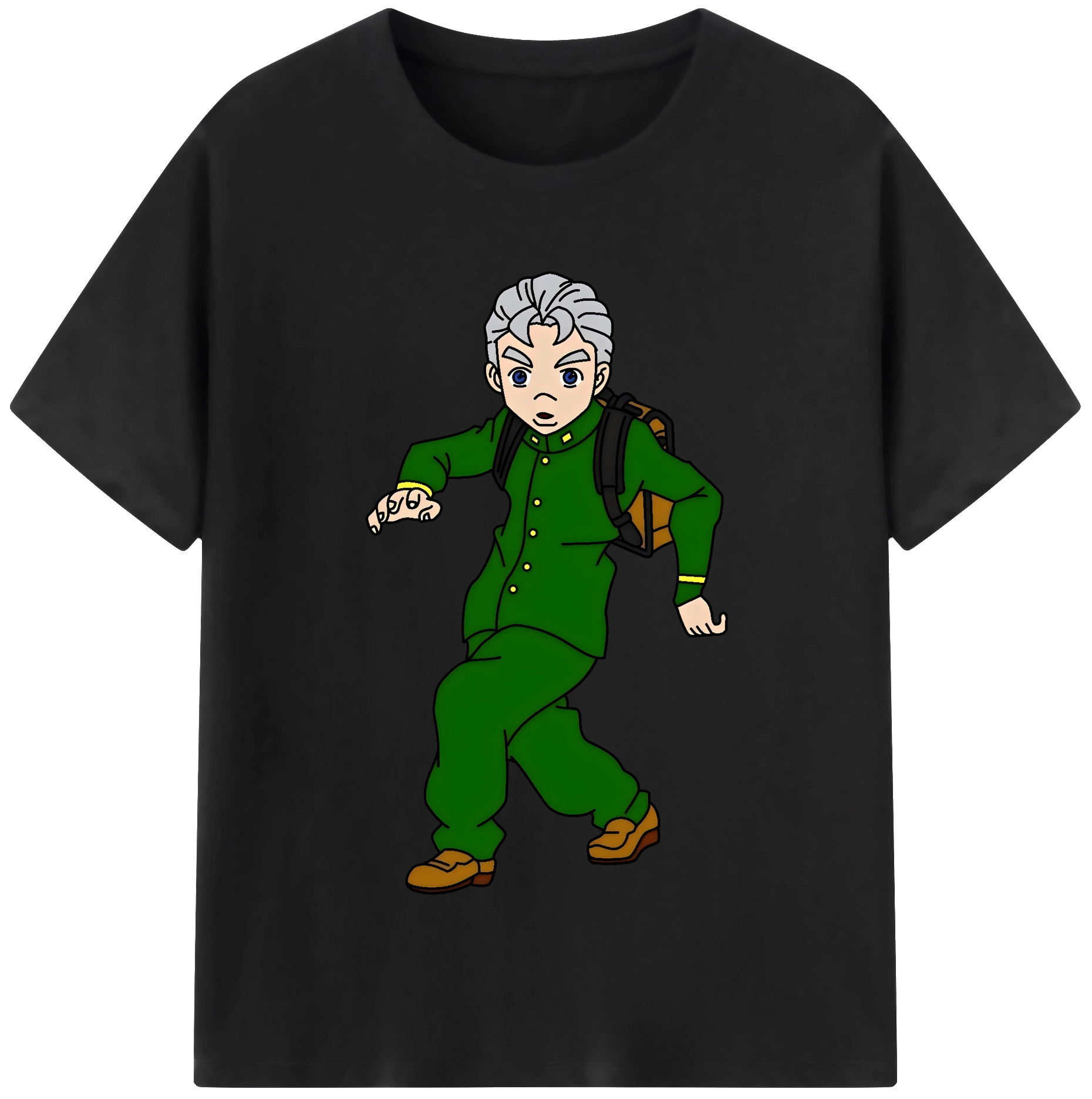 （画像用） ジョジョの奇妙な冒険 広瀨康一 JoJo's Bizarre Adventure Hirose Koichi レディースカジュアルプリントTシャツ（綿100％）