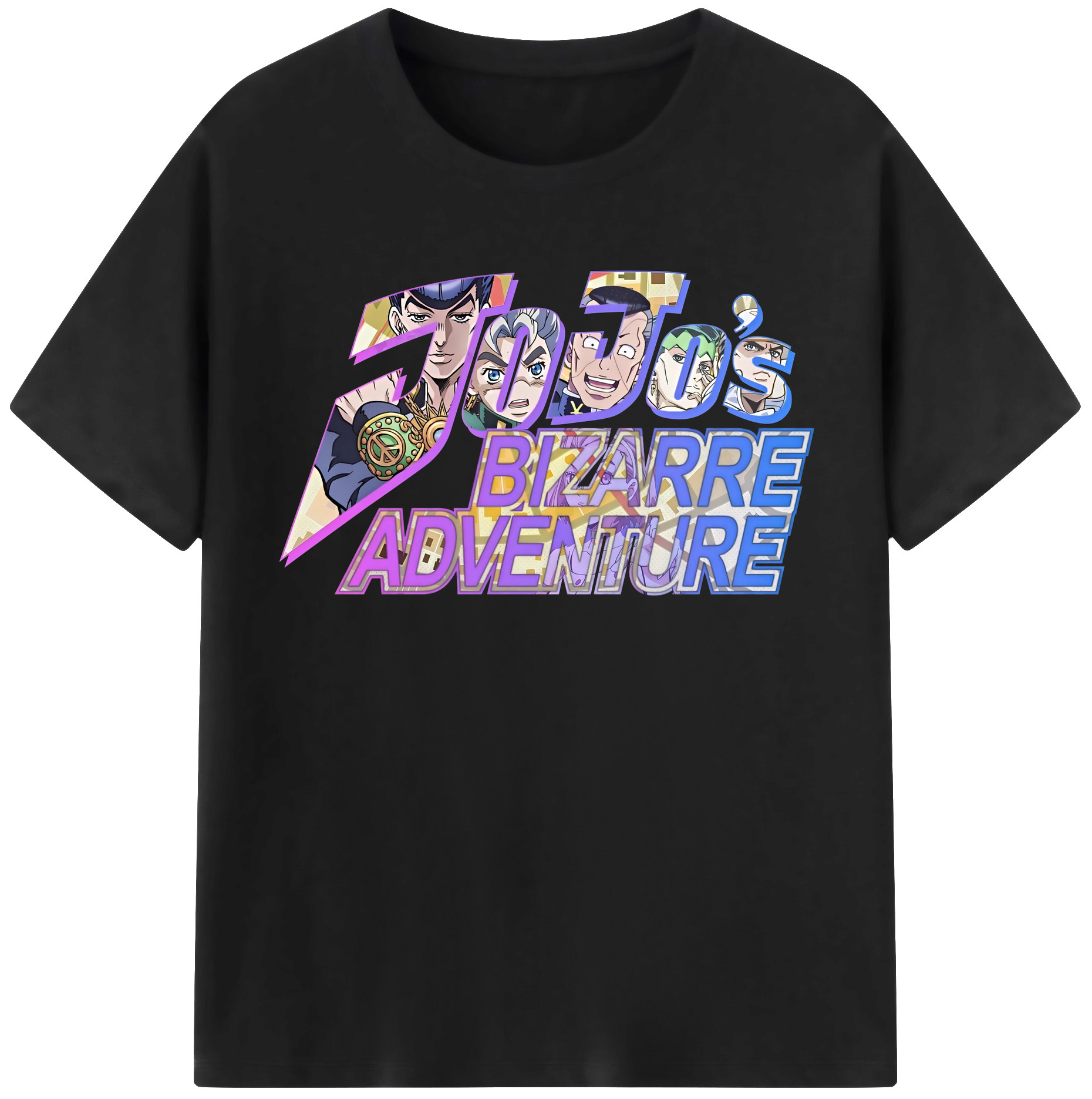 （画像用） ジョジョの奇妙な冒険 JoJo's Bizarre Adventure レディースカジュアルプリントTシャツ（綿100％）