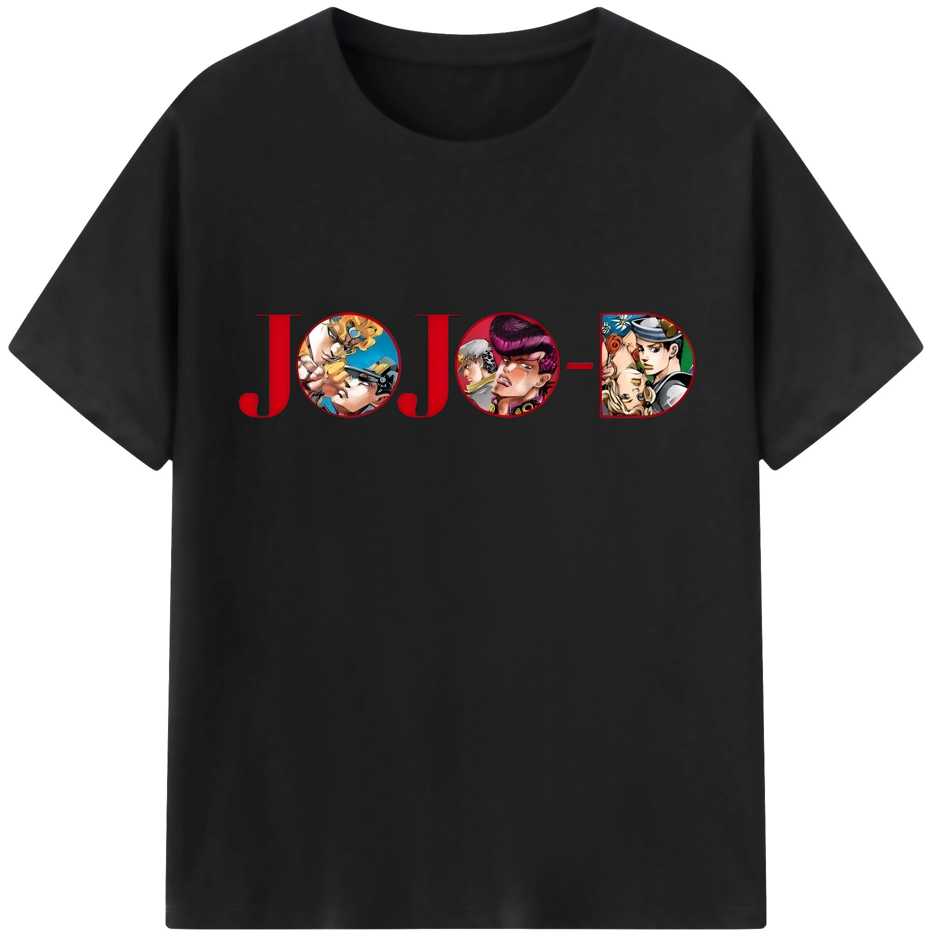 （画像用） ジョジョの奇妙な冒険 JoJo's Bizarre Adventure レディースカジュアルプリントTシャツ（綿100％）