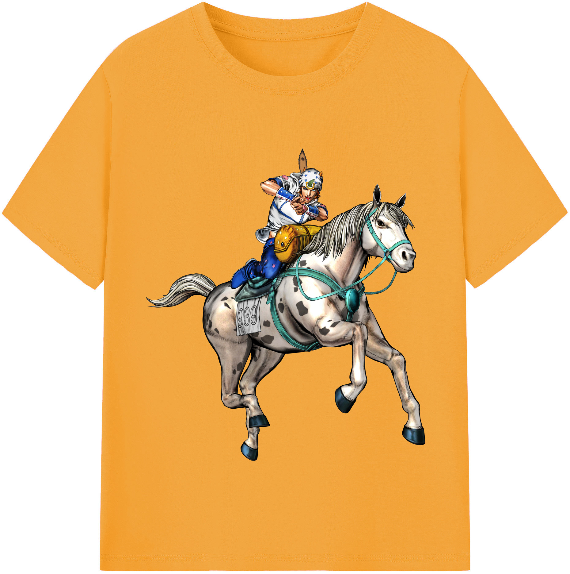 （画像用） ジョジョの奇妙な冒険 ジョナサン?ジョースター JoJo's Bizarre Adventure Jonathan Joestar レディースカジュアルプリントTシャツ（綿100％）