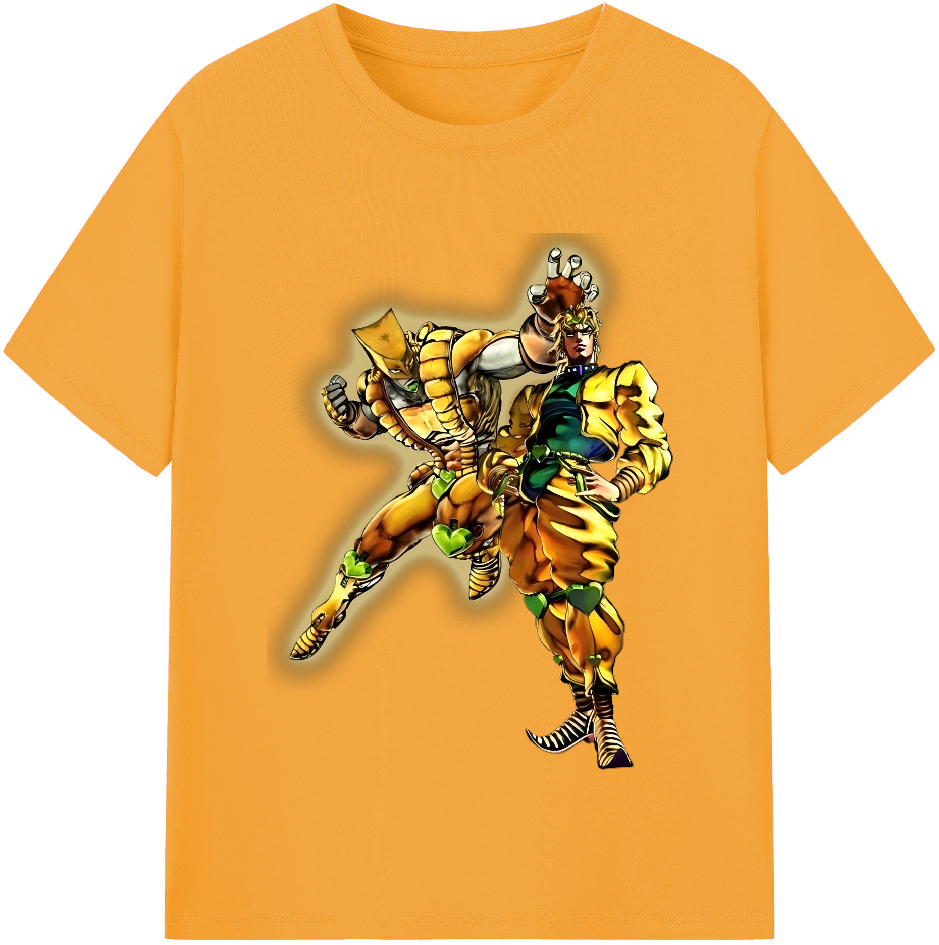 （画像用） ジョジョの奇妙な冒険 ディオ?ブランドー JoJo's Bizarre Adventure Dio Brando レディースカジュアルプリントTシャツ（綿100％）