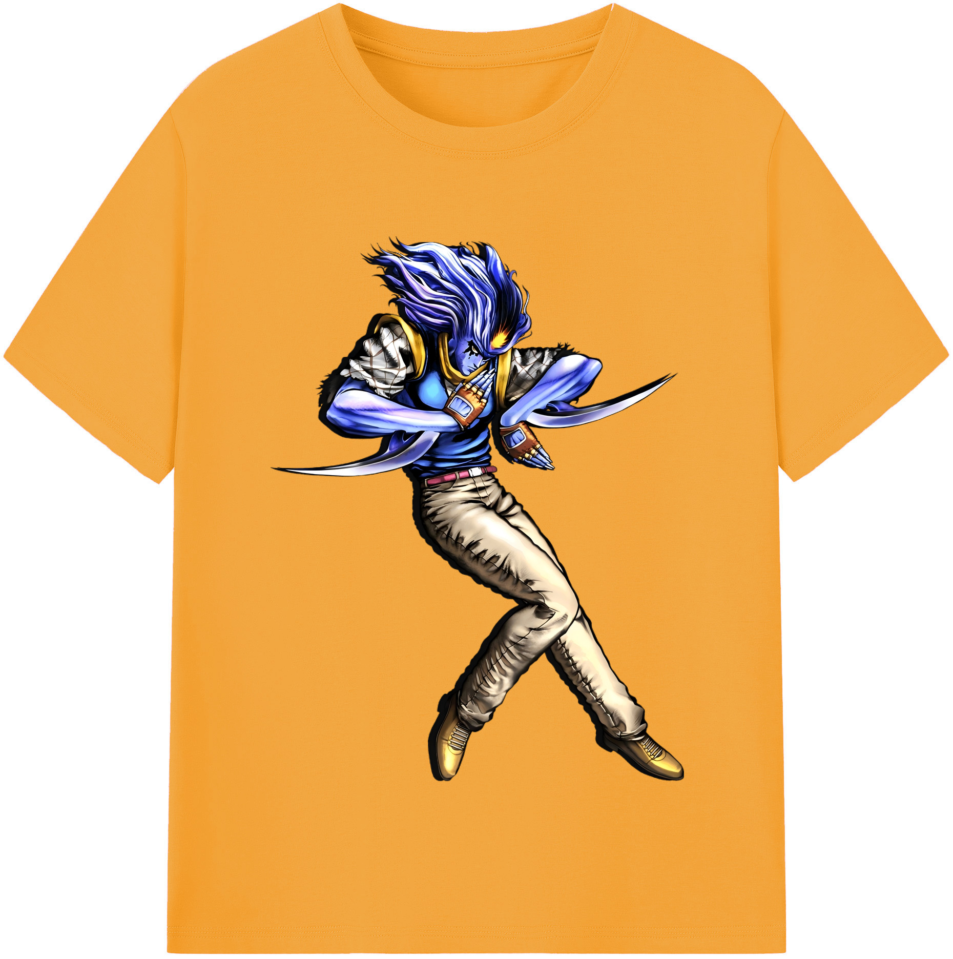 （画像用） ジョジョの奇妙な冒険 JoJo's Bizarre Adventure レディースカジュアルプリントTシャツ（綿100％）