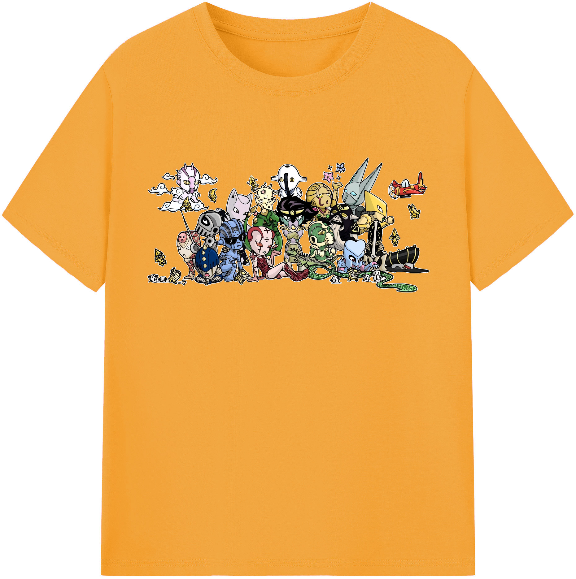 （画像用） ジョジョの奇妙な冒険 JoJo's Bizarre Adventure レディースカジュアルプリントTシャツ（綿100％）