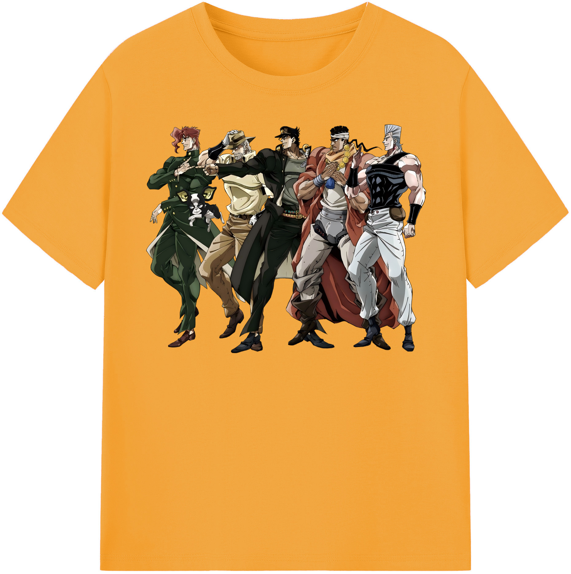 （画像用） ジョジョの奇妙な冒険 JoJo's Bizarre Adventure レディースカジュアルプリントTシャツ（綿100％）