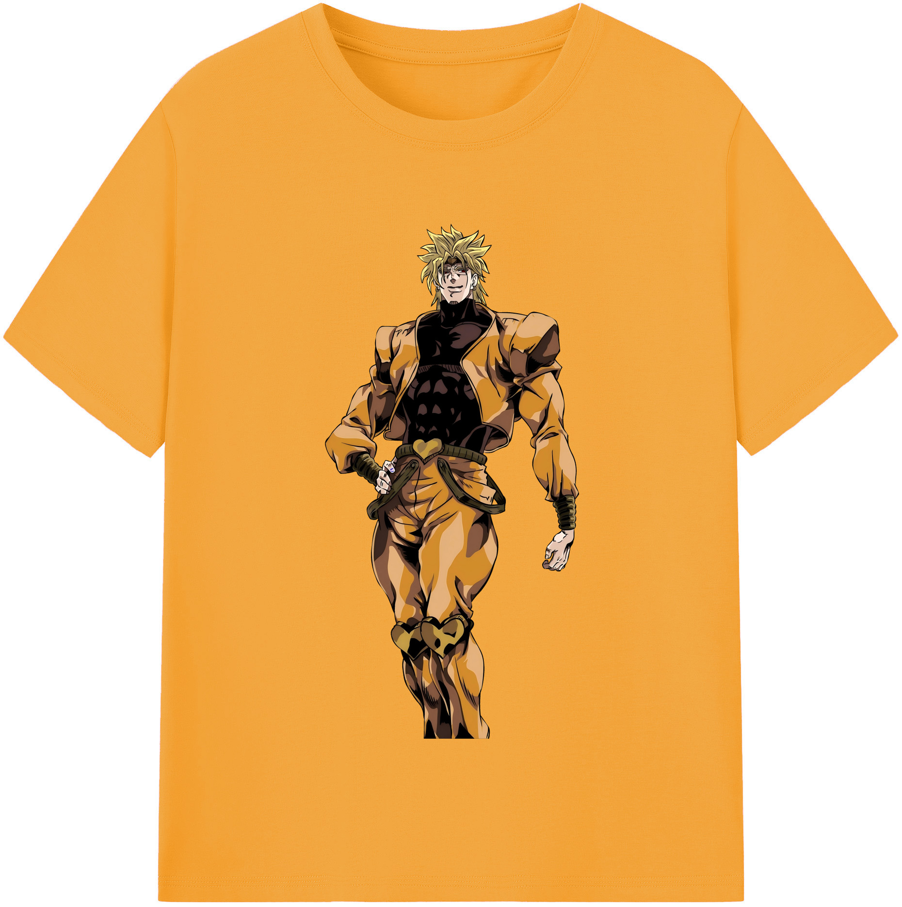 （画像用） ジョジョの奇妙な冒険 ディオ?ブランドー JoJo's Bizarre Adventure Dio Brando レディースカジュアルプリントTシャツ（綿100％）