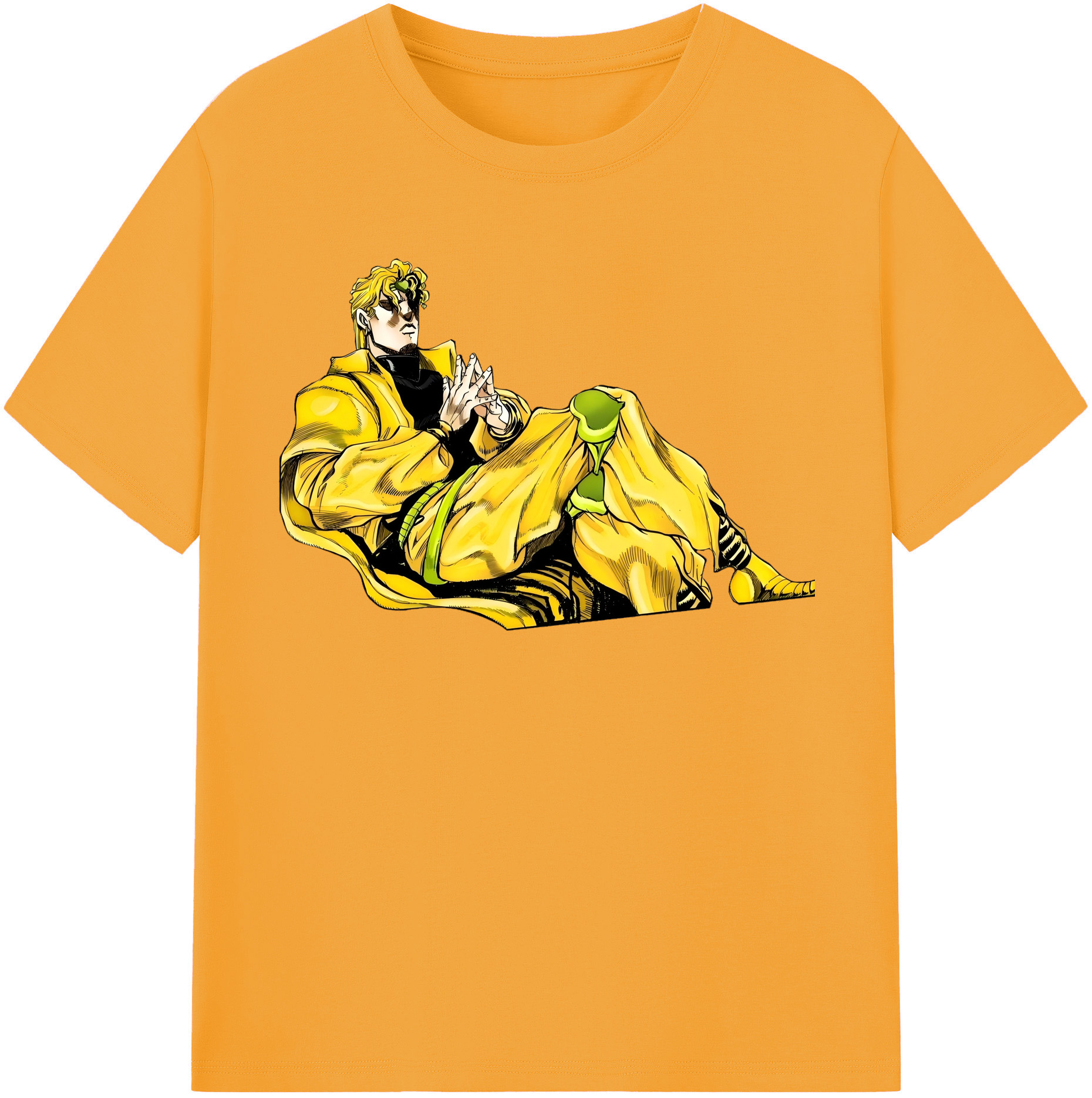（画像用） ジョジョの奇妙な冒険 ディオ?ブランドー JoJo's Bizarre Adventure Dio Brando レディースカジュアルプリントTシャツ（綿100％）