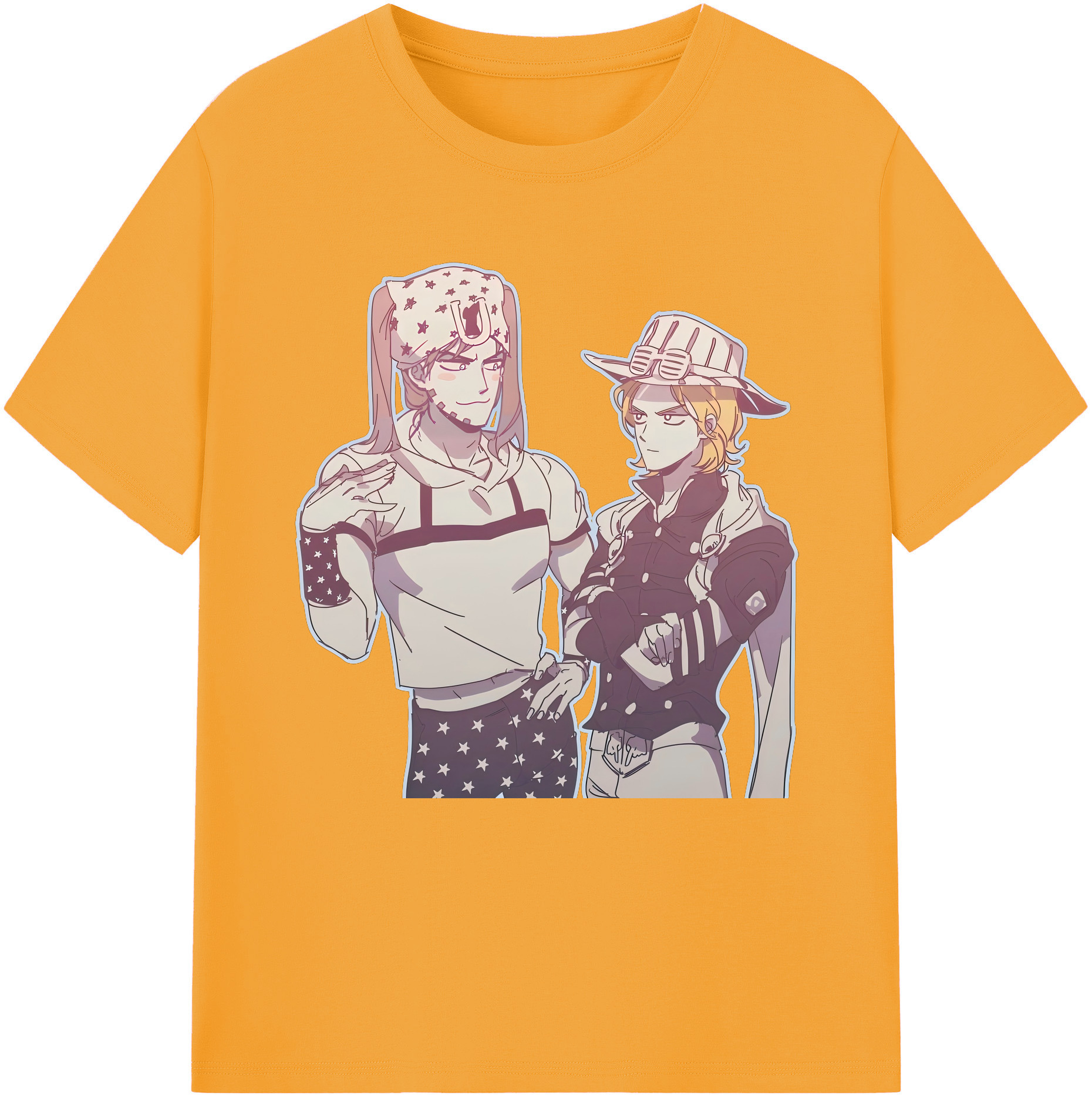 （画像用） ジョジョの奇妙な冒険 JoJo's Bizarre Adventure レディースカジュアルプリントTシャツ（綿100％）