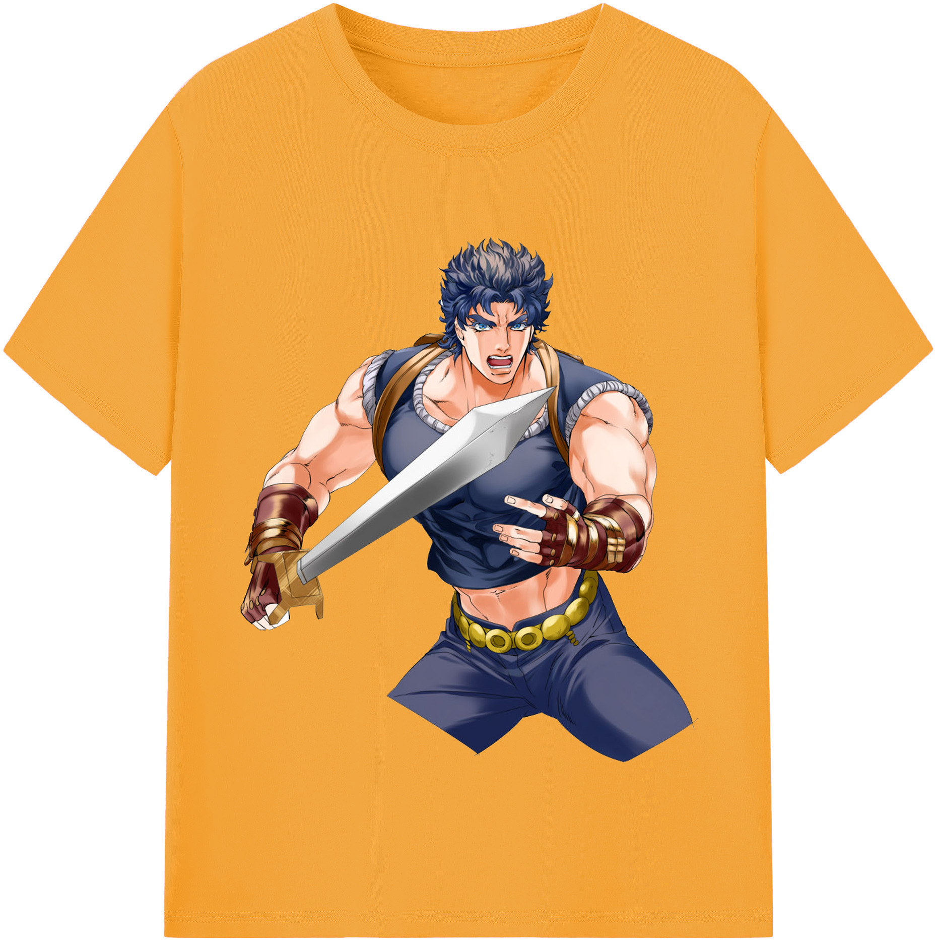 （画像用） ジョジョの奇妙な冒険 /ジョナサン?ジョースター JoJo's Bizarre Adventure Jonathan Joestar レディースカジュアルプリントTシャツ（綿100％）