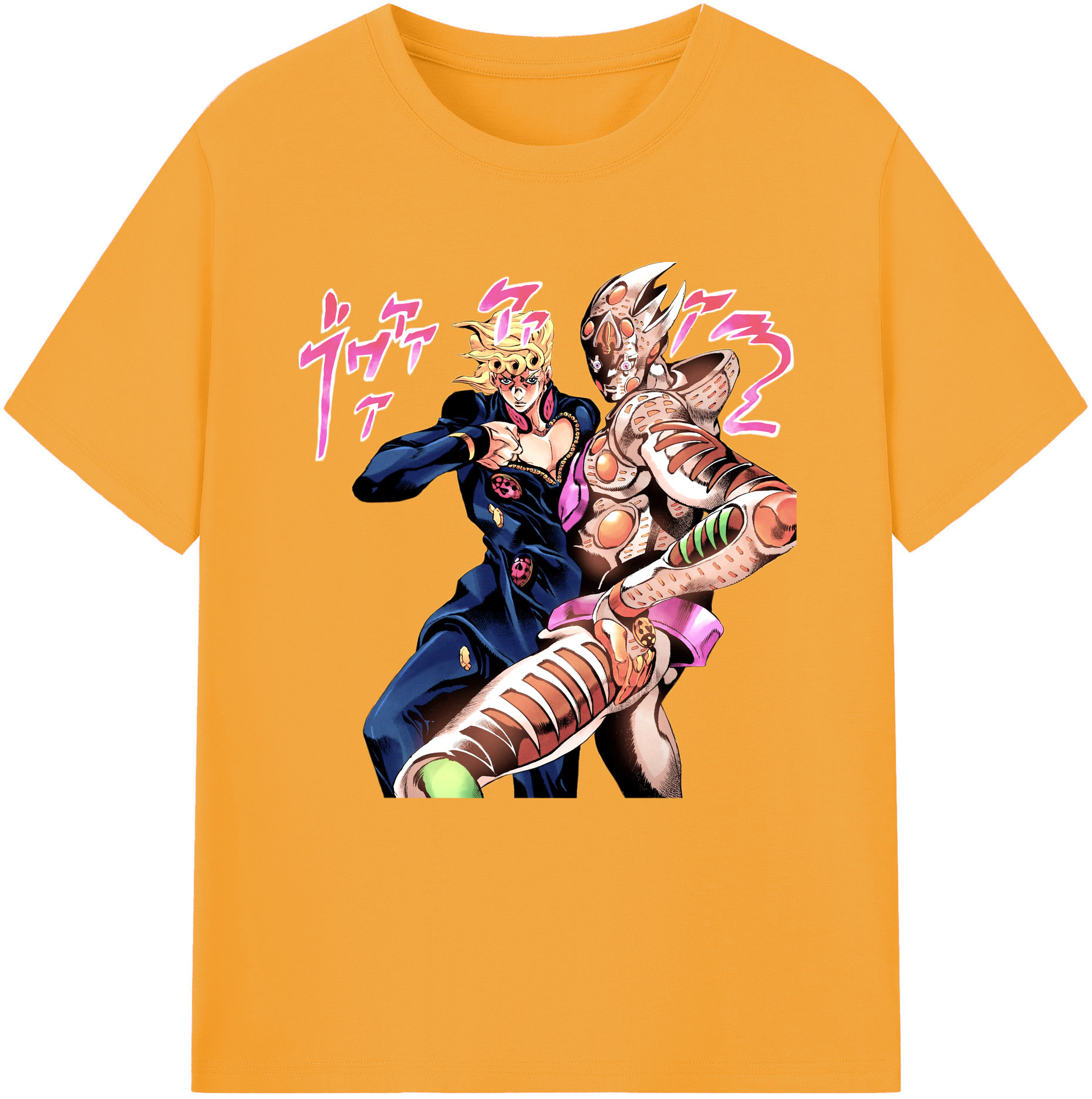 （画像用） ジョジョの奇妙な冒険 ジョルノ?ジョバァーナ JoJo's Bizarre Adventure Giorno Giovanna レディースカジュアルプリントTシャツ（綿100％）