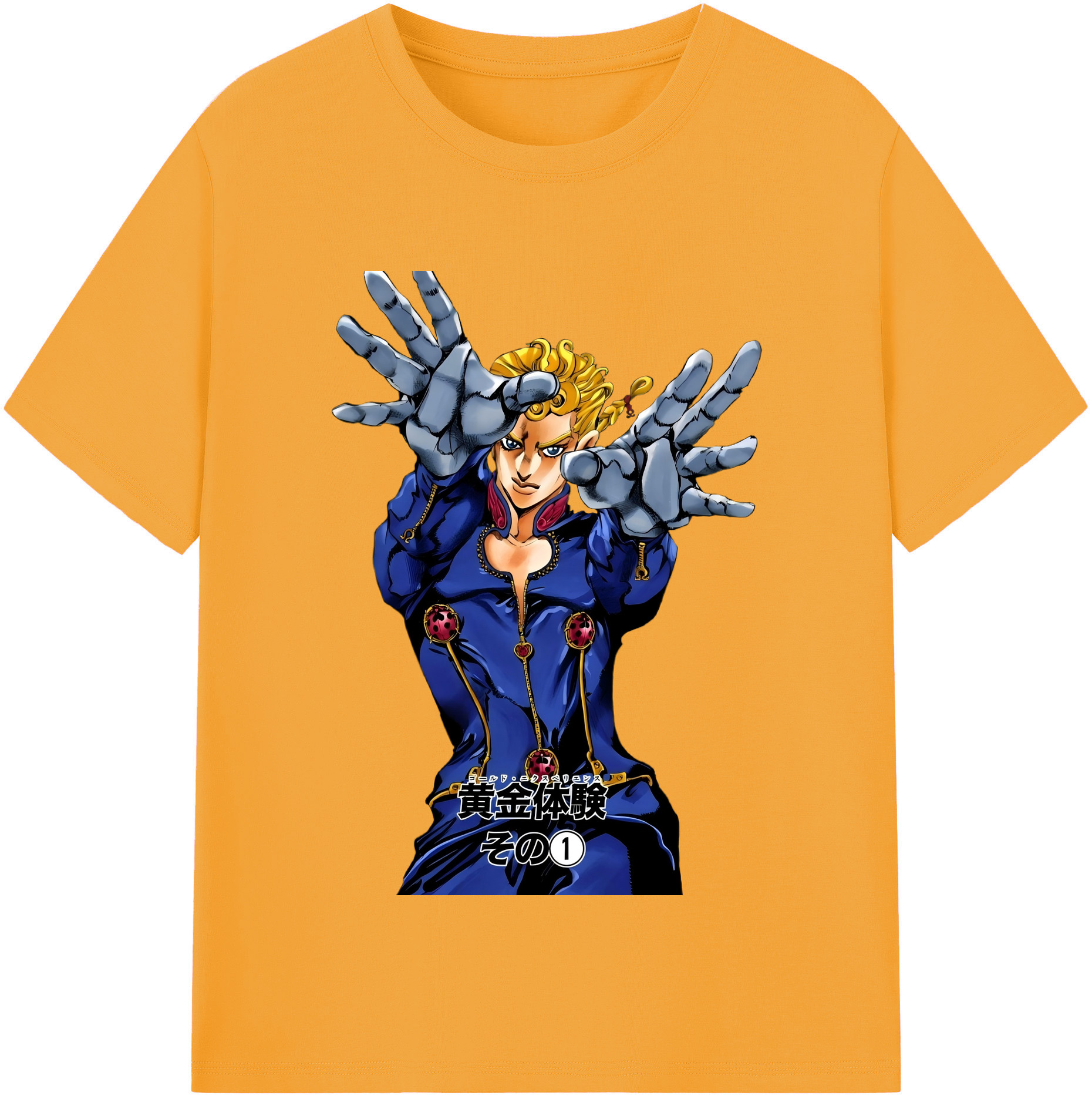 （画像用） ジョジョの奇妙な冒険 ジョルノ?ジョバァーナ JoJo's Bizarre Adventure Giorno Giovanna レディースカジュアルプリントTシャツ（綿100％）