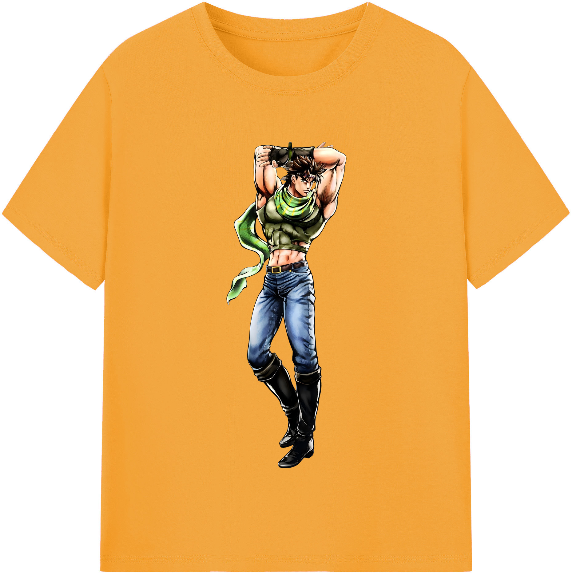 （画像用） ジョジョの奇妙な冒険 ジョセフ?ジョースター JoJo's Bizarre Adventure Joseph Joestar レディースカジュアルプリントTシャツ（綿100％）