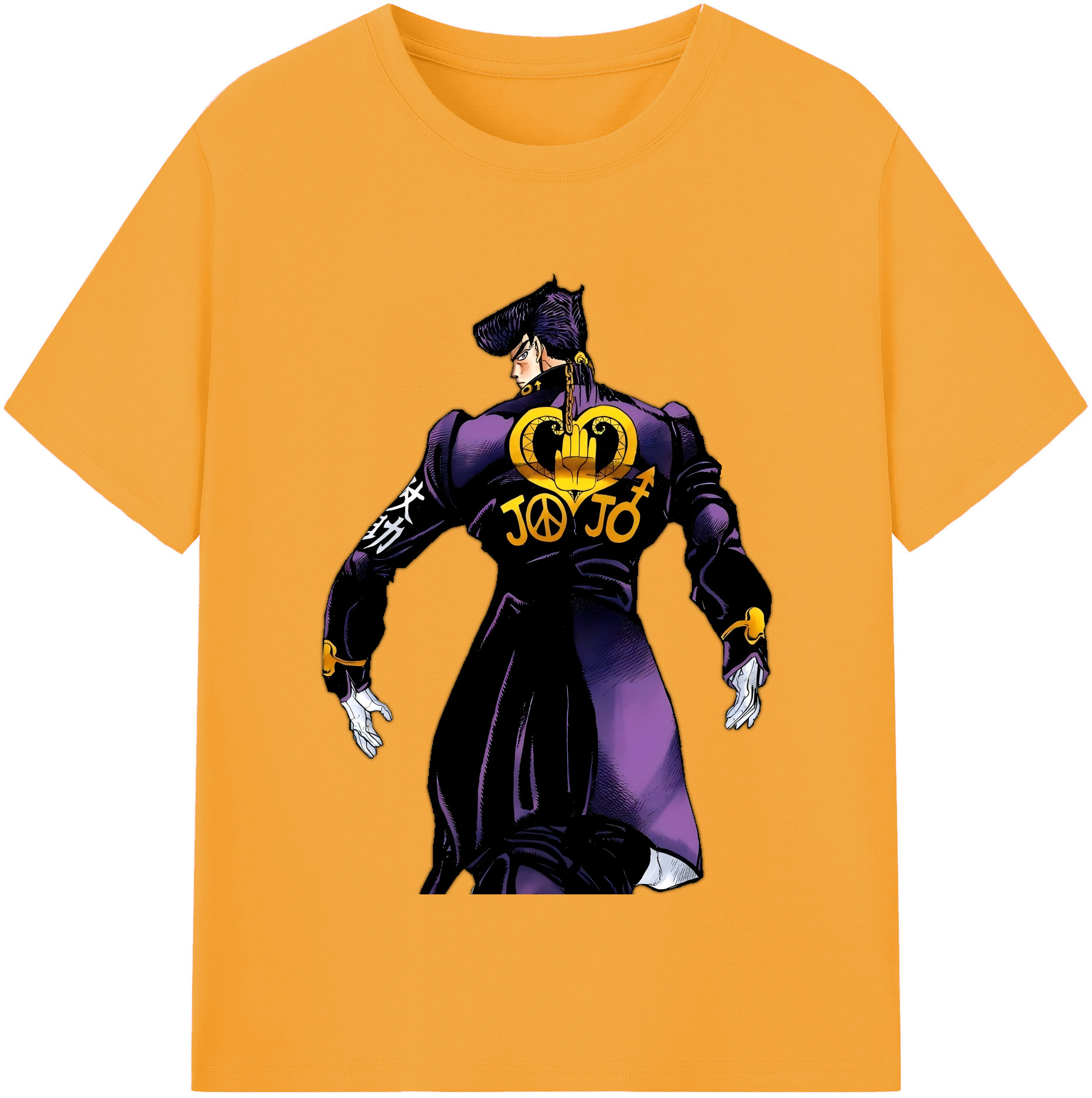 （画像用） ジョジョの奇妙な冒険 ひがしかた じょうすけ JoJo's Bizarre Adventure Higashikata Josuke レディースカジュアルプリントTシャツ（綿100％）