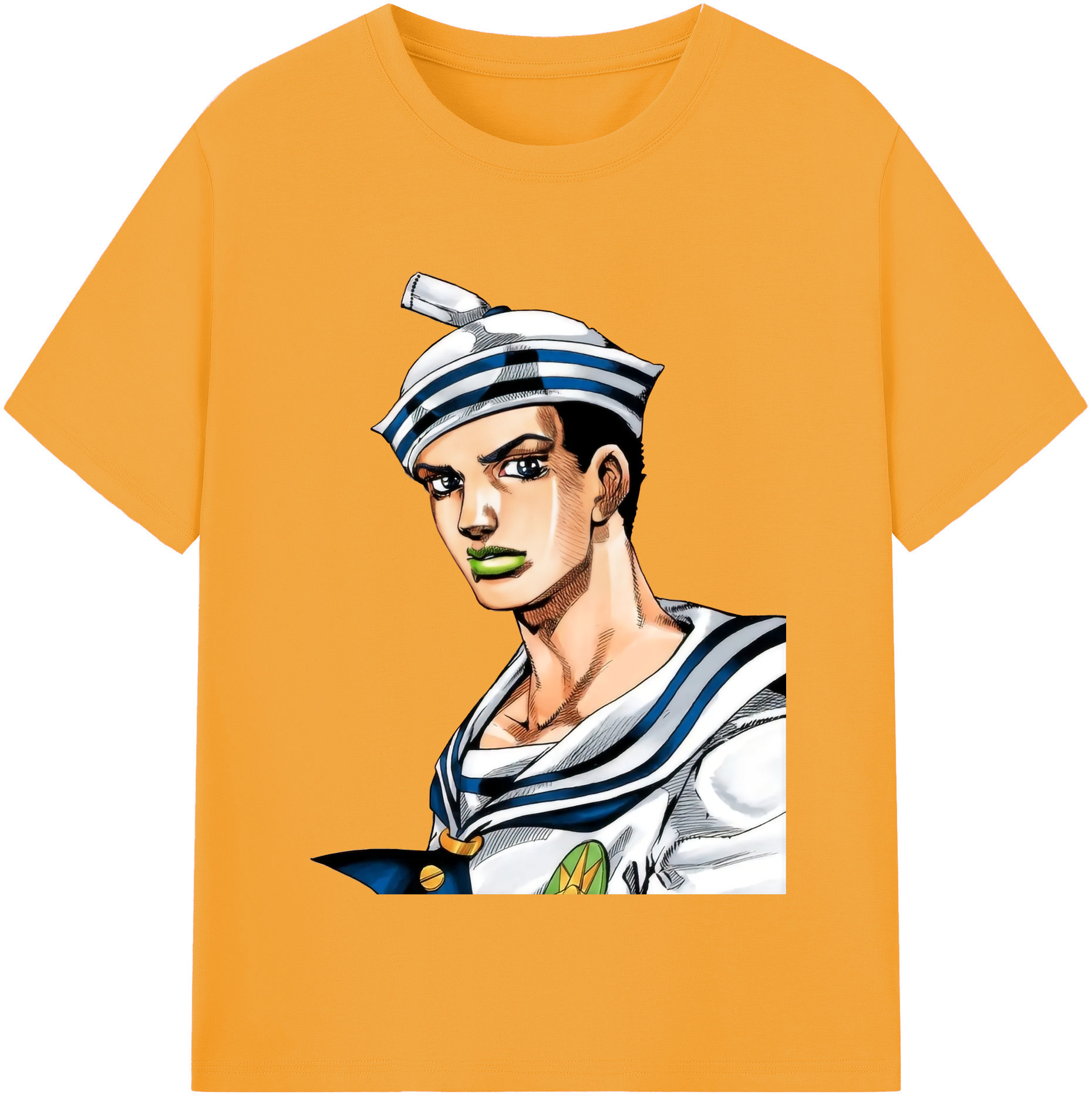 （画像用） ジョジョの奇妙な冒険 東方定助 JoJo's Bizarre Adventure Higashikata Josuke レディースカジュアルプリントTシャツ（綿100％）
