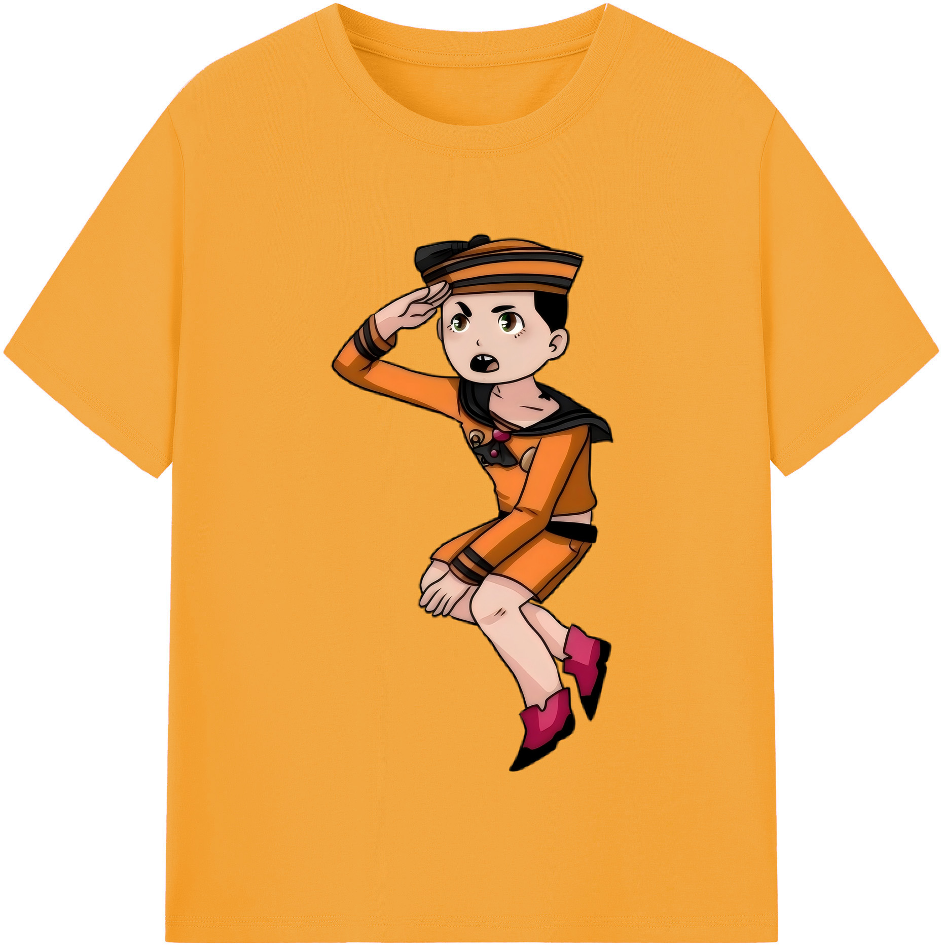 （画像用） ジョジョの奇妙な冒険 東方定助 JoJo's Bizarre Adventure Higashikata Josuke レディースカジュアルプリントTシャツ（綿100％）
