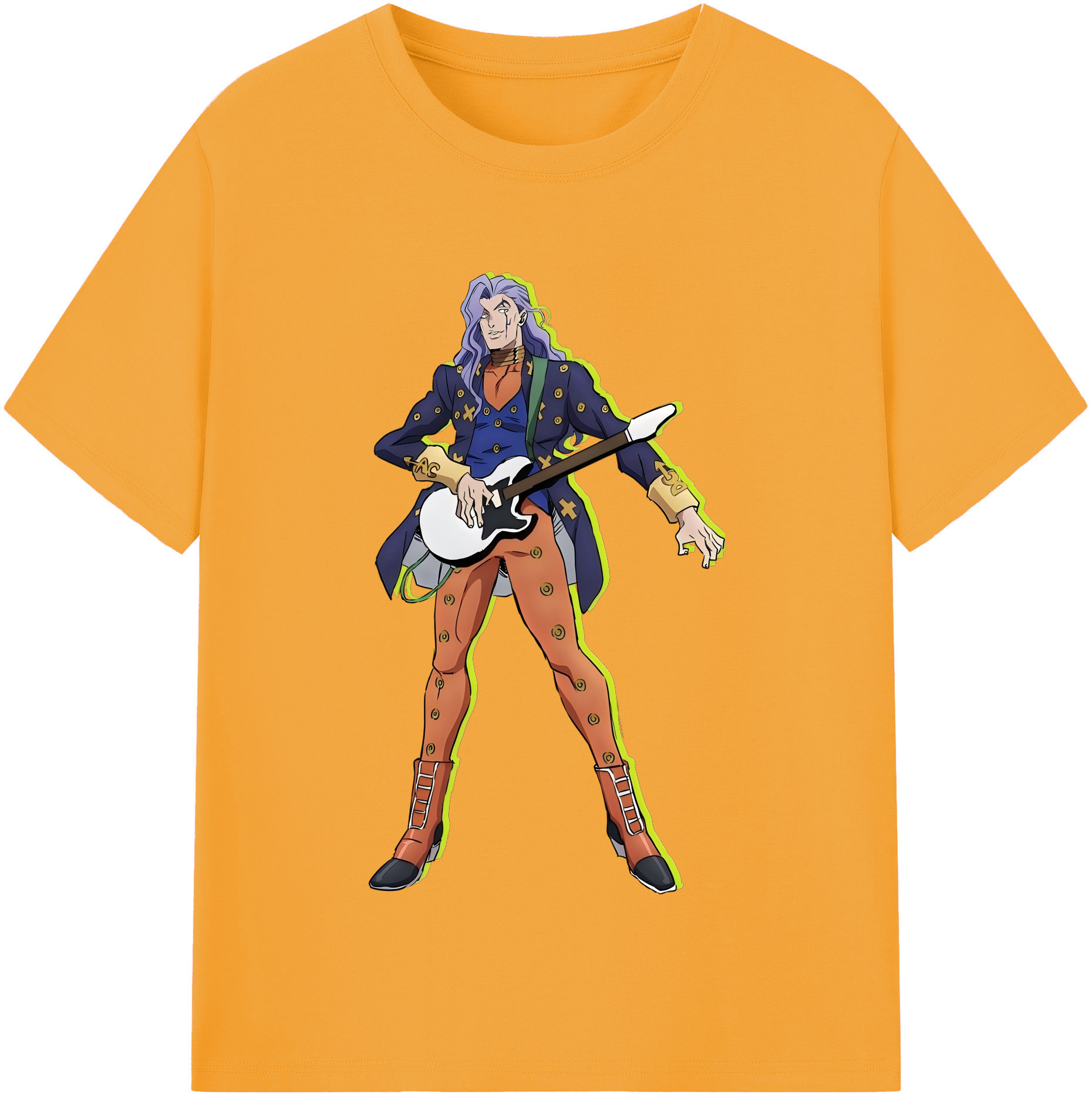 （画像用） ジョジョの奇妙な冒険 おといし あきら JoJo's Bizarre Adventure Akira Otoishi レディースカジュアルプリントTシャツ（綿100％）
