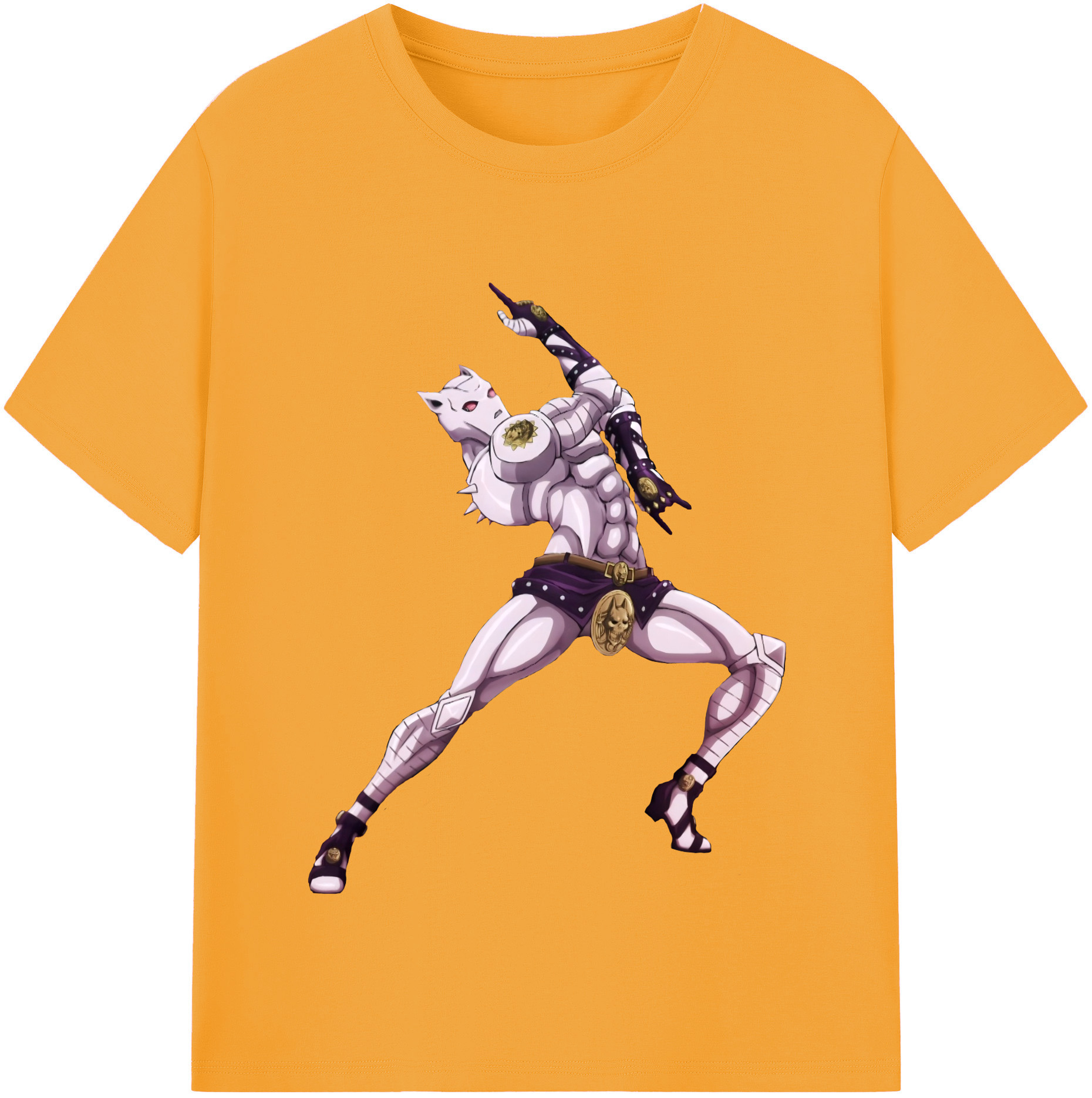 （画像用） ジョジョの奇妙な冒険 きら よしかげ JoJo's Bizarre Adventure Kira Yoshikage レディースカジュアルプリントTシャツ（綿100％）