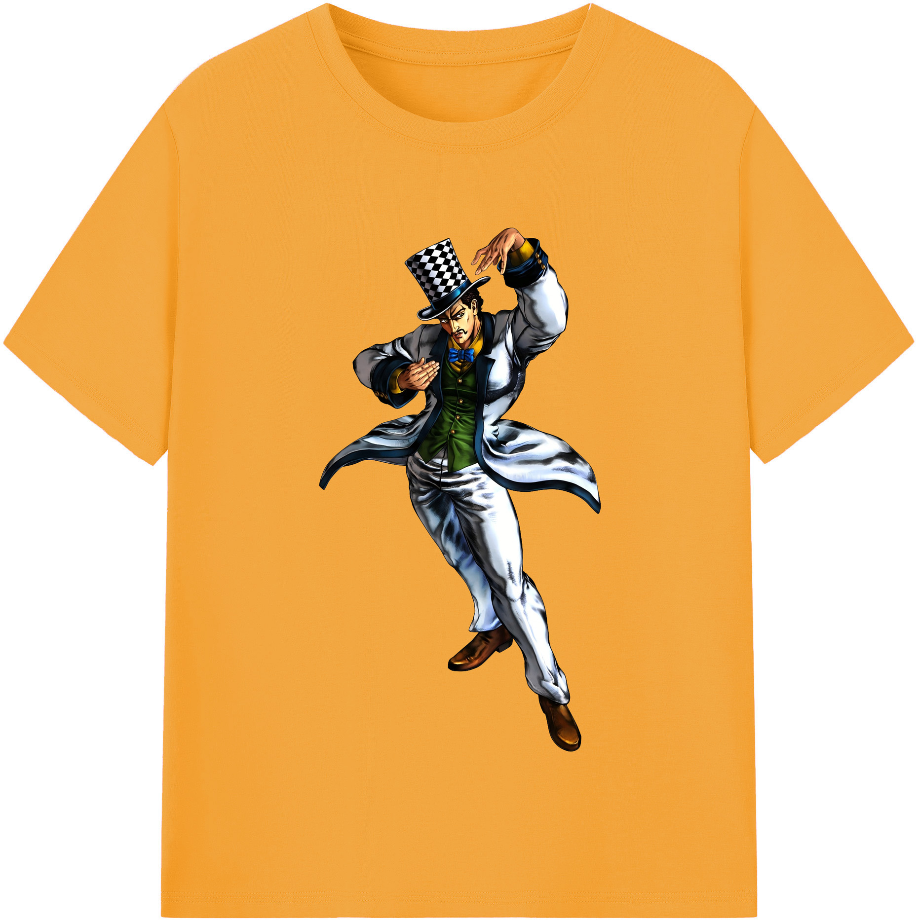（画像用） ジョジョの奇妙な冒険 ウィル?アントニオ?ツェペリ JoJo's Bizarre Adventure Will Anthonio Zeppeli レディースカジュアルプリントTシャツ（綿100％）