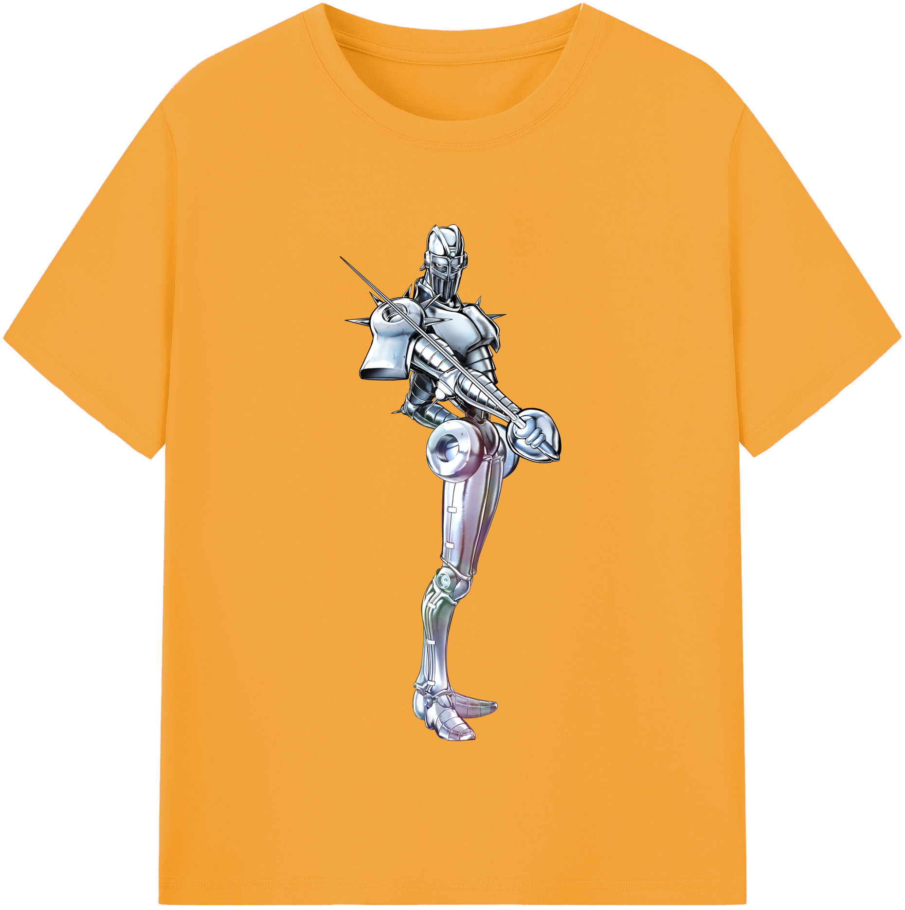 （画像用） ジョジョの奇妙な冒険 ジャン＝ピエール?ポルナレフ JoJo's Bizarre Adventure Jan Pierre Polnareff レディースカジュアルプリントTシャツ（綿100％）
