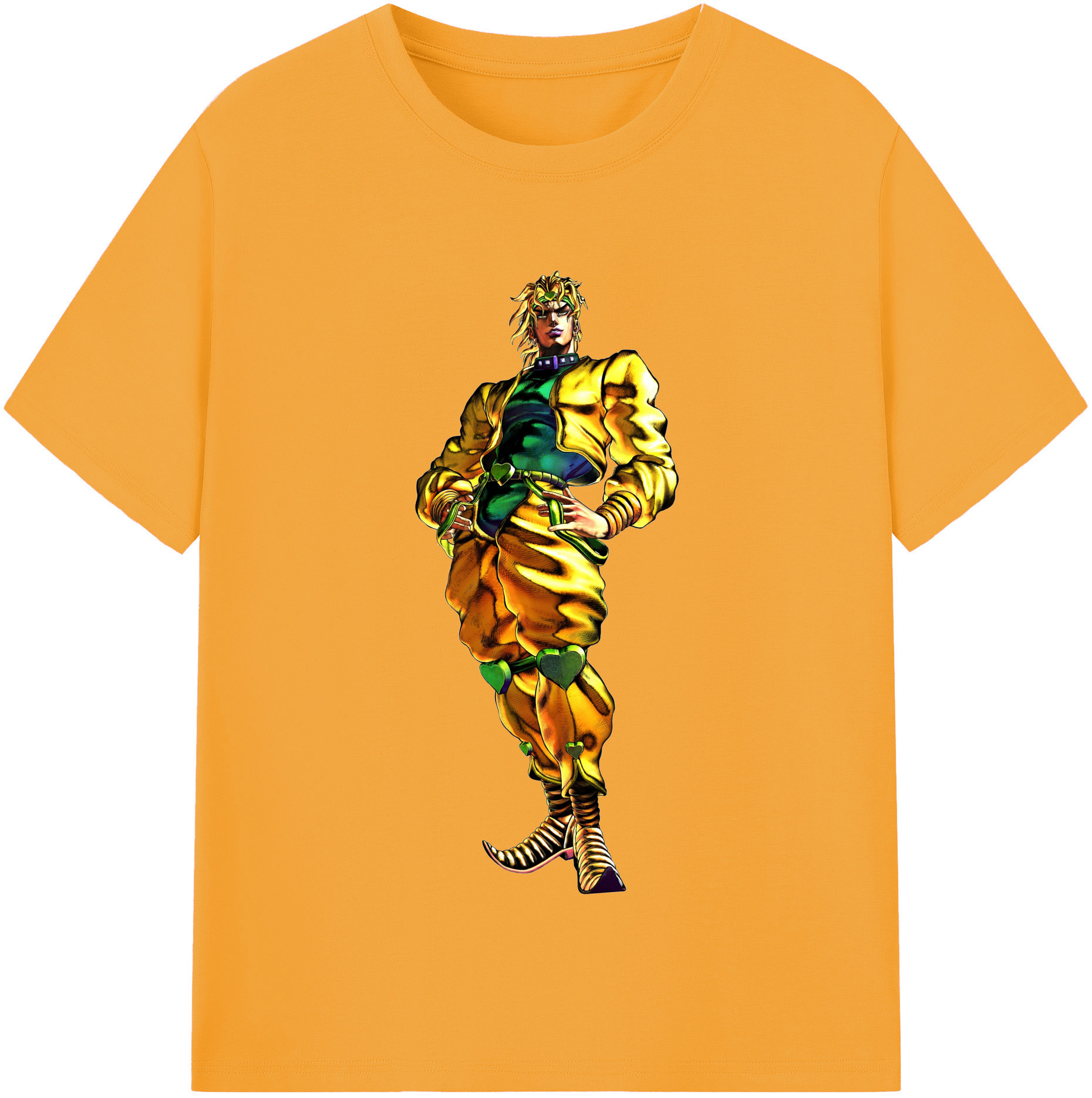 （画像用） ジョジョの奇妙な冒険 ディオ?ブランドー JoJo's Bizarre Adventure Dio Brando レディースカジュアルプリントTシャツ（綿100％）