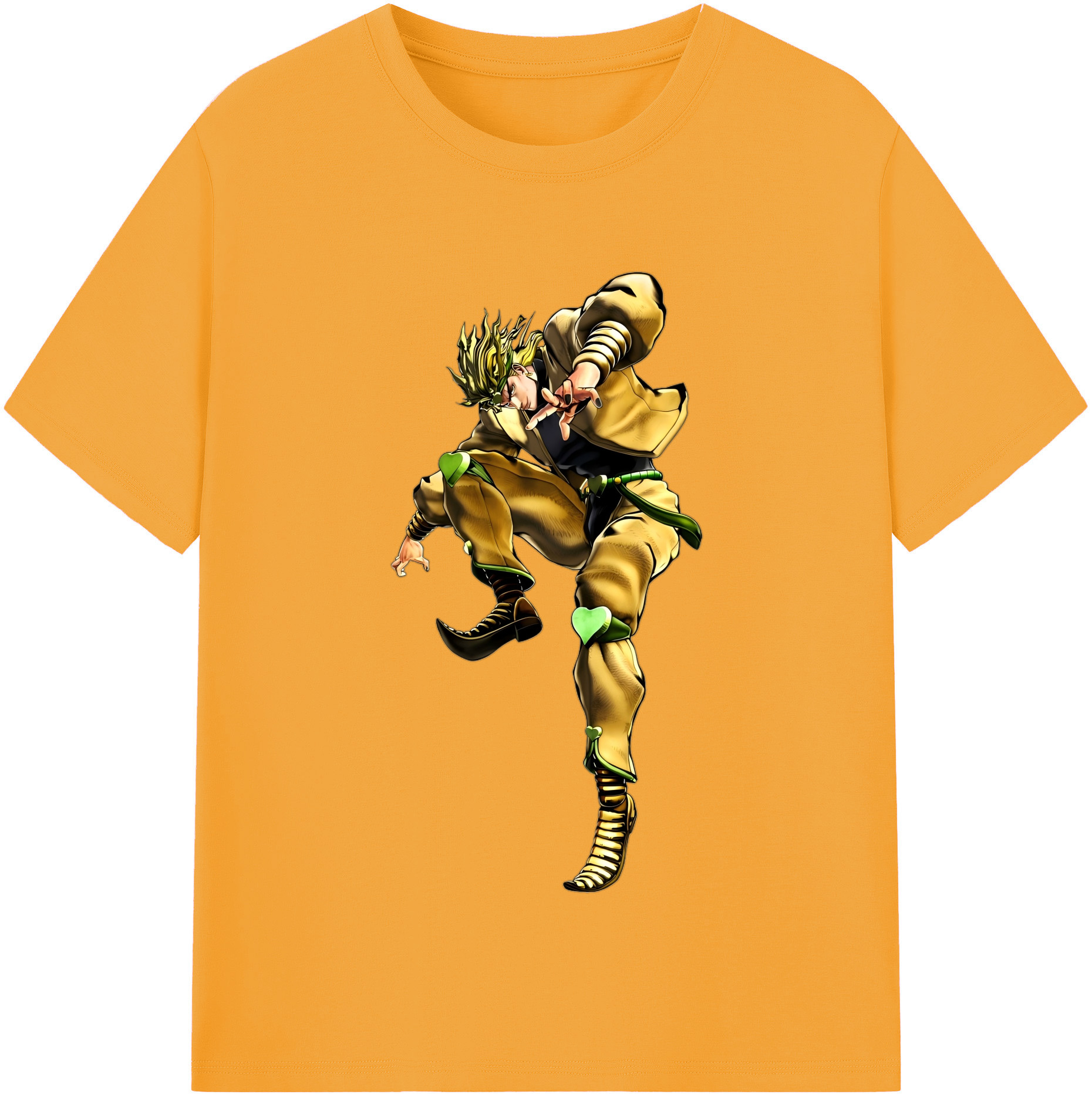 （画像用） ジョジョの奇妙な冒険 ディオ?ブランドー JoJo's Bizarre Adventure Dio Brando レディースカジュアルプリントTシャツ（綿100％）
