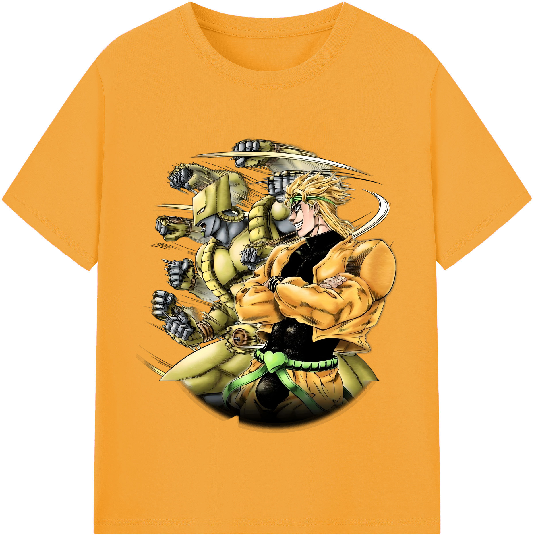 （画像用） ジョジョの奇妙な冒険 ディオ?ブランドー JoJo's Bizarre Adventure Dio Brando レディースカジュアルプリントTシャツ（綿100％）