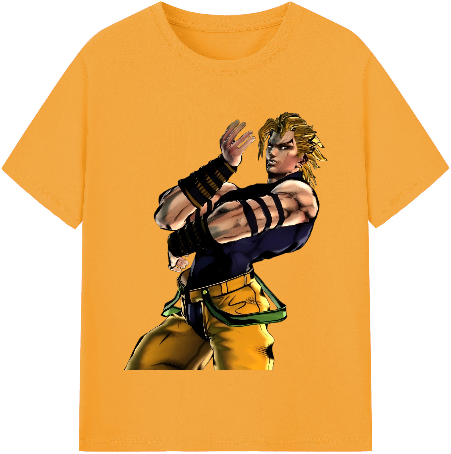 （画像用） ジョジョの奇妙な冒険 ディオ?ブランドー JoJo's Bizarre Adventure Dio Brando レディースカジュアルプリントTシャツ（綿100％）