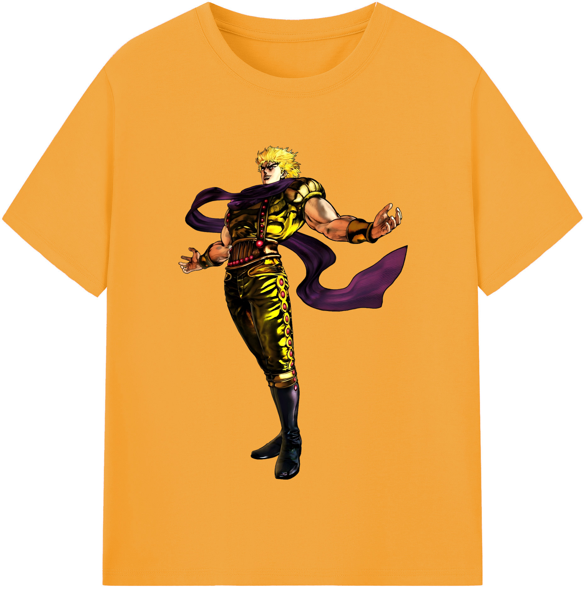 （画像用） ジョジョの奇妙な冒険 ディオ?ブランドー JoJo's Bizarre Adventure Dio Brando レディースカジュアルプリントTシャツ（綿100％）