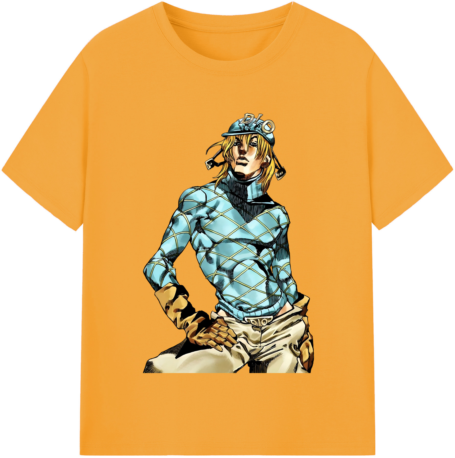 （画像用） ジョジョの奇妙な冒険 ディオ?ブランドー JoJo's Bizarre Adventure Dio Brando レディースカジュアルプリントTシャツ（綿100％）