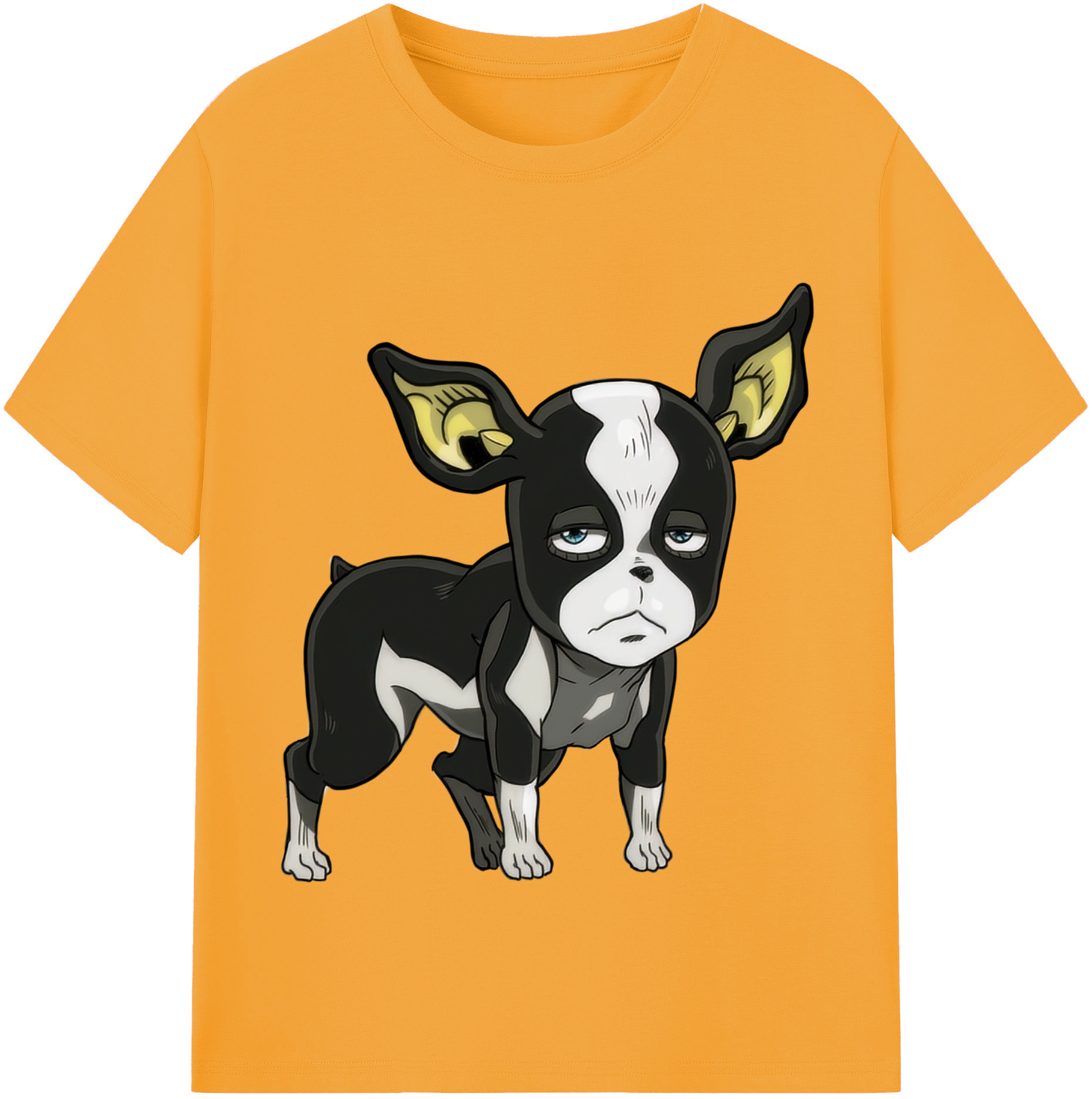 （画像用） ジョジョの奇妙な冒険 イギー JoJo's Bizarre Adventure Iggy レディースカジュアルプリントTシャツ（綿100％）