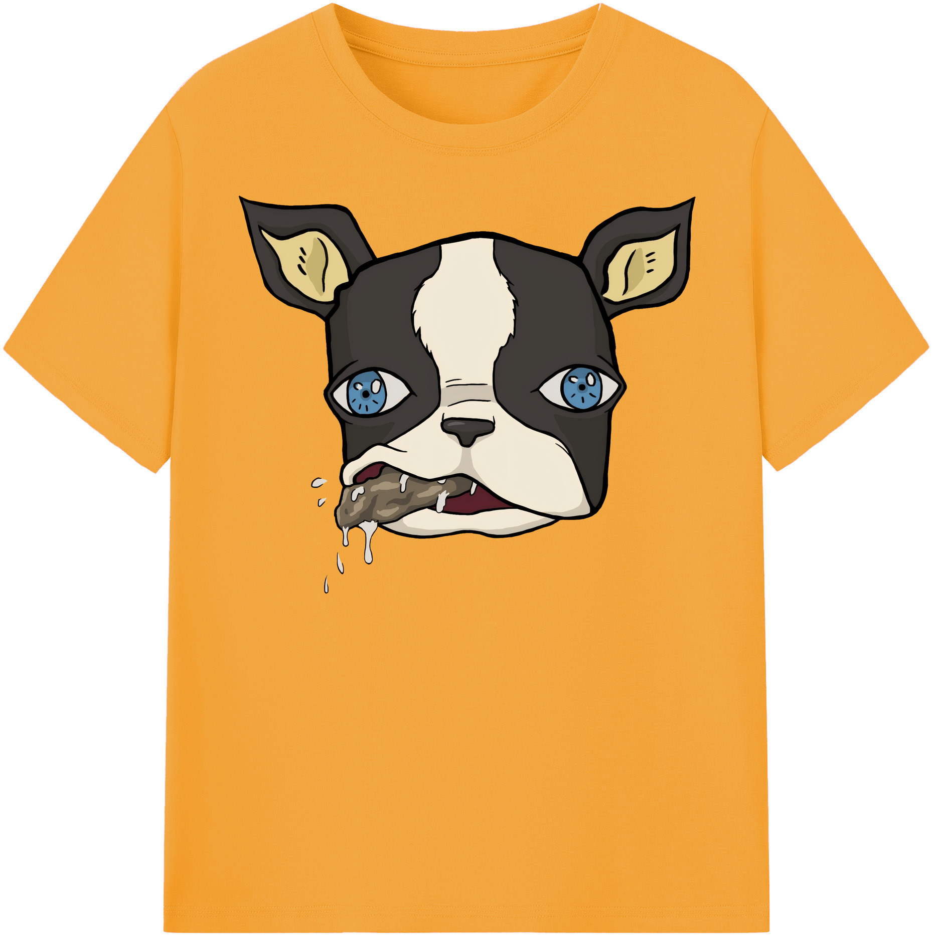（画像用） ジョジョの奇妙な冒険 イギー JoJo's Bizarre Adventure Iggy レディースカジュアルプリントTシャツ（綿100％）