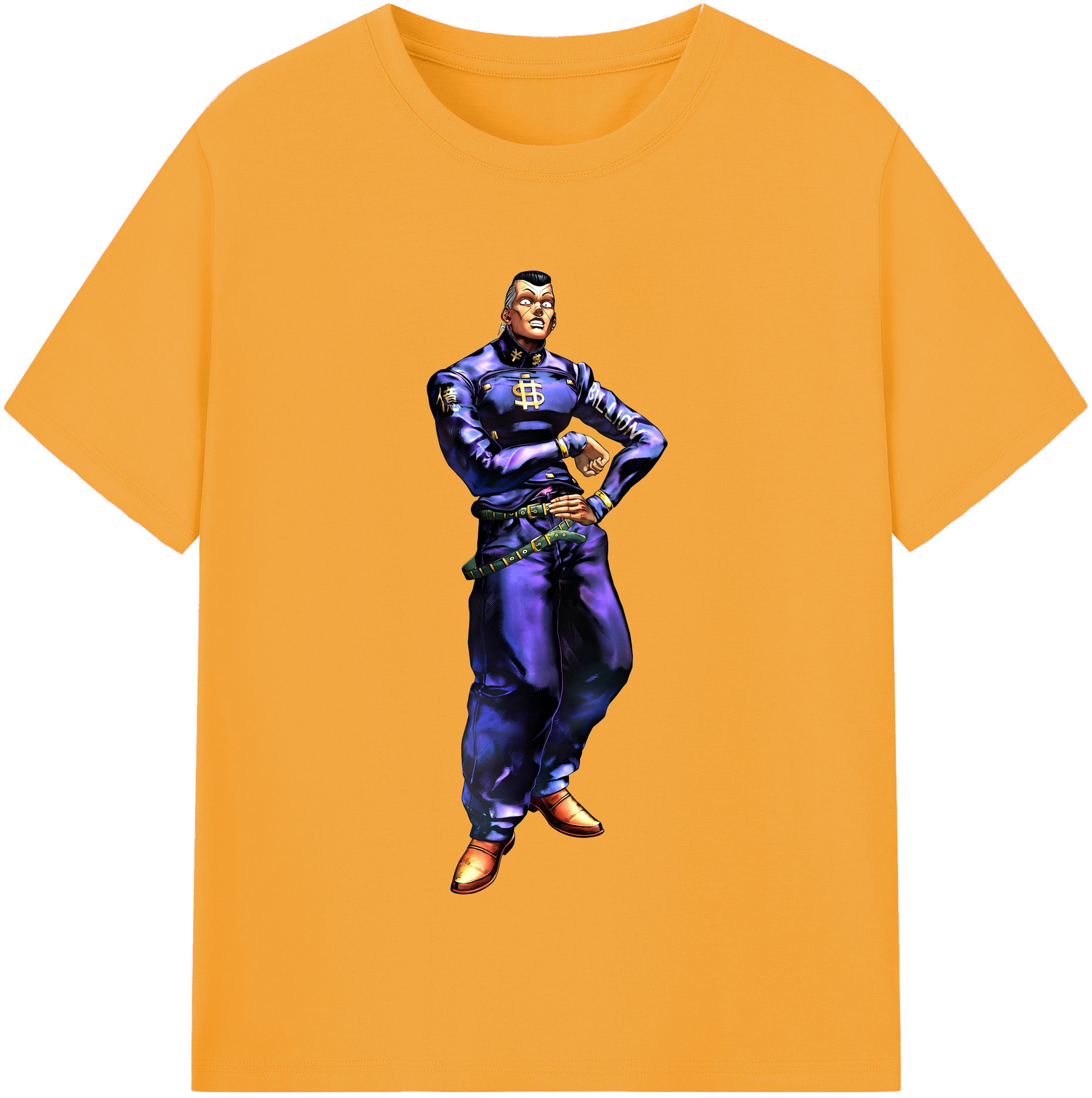 （画像用） ジョジョの奇妙な冒険 虹村億泰 にじむら おくやす JoJo's Bizarre Adventure Nijimura Okuyasu レディースカジュアルプリントTシャツ（綿100％）
