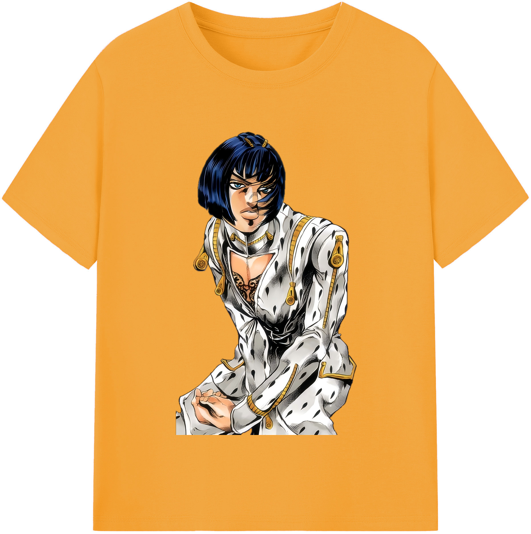 （画像用） ジョジョの奇妙な冒険 ブローノ?ブチャラティ JoJo's Bizarre Adventure Bruno Bucciarati レディースカジュアルプリントTシャツ（綿100％）