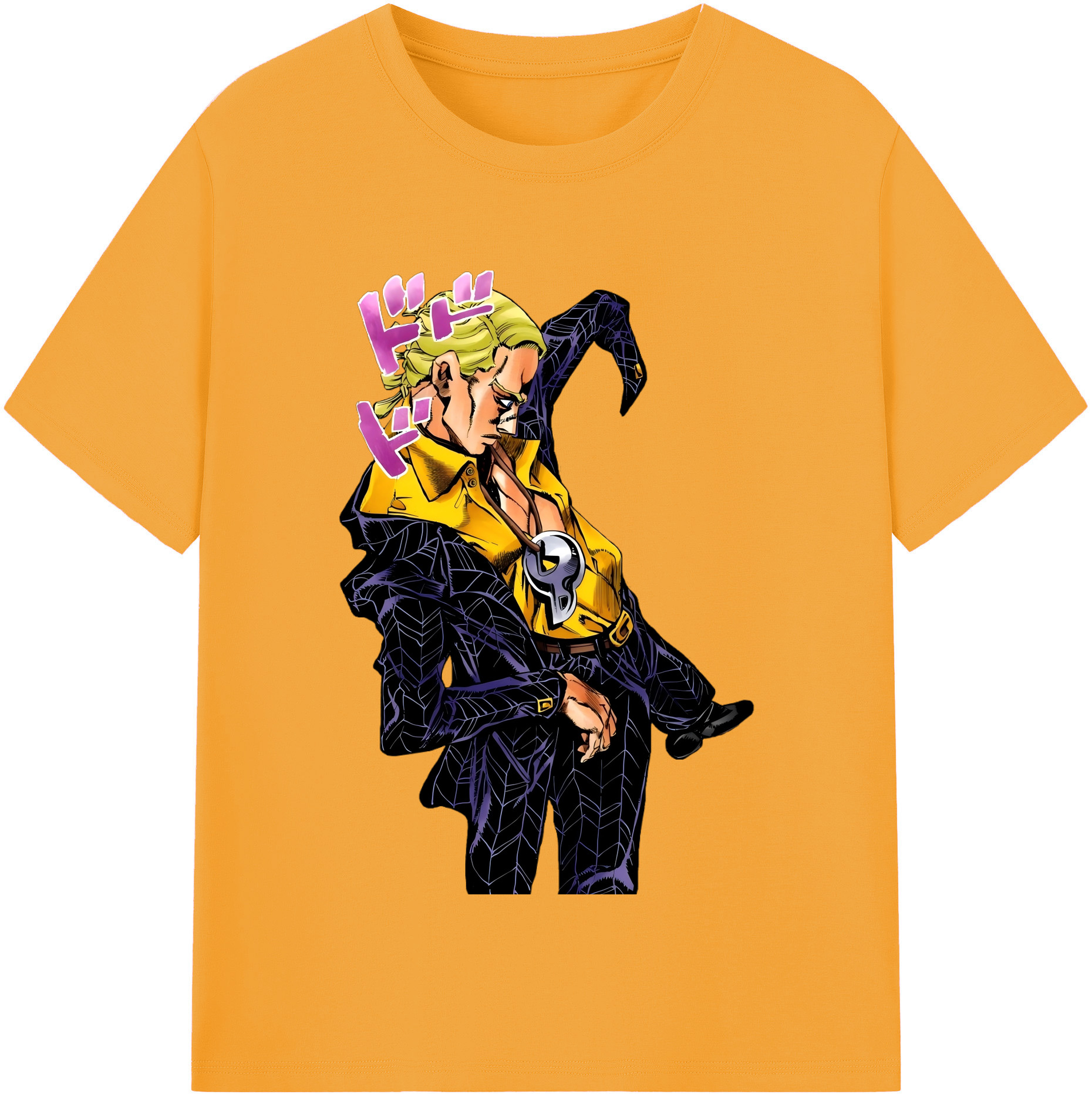 （画像用） ジョジョの奇妙な冒険 プロシュート JoJo's Bizarre Adventure Prosciutto レディースカジュアルプリントTシャツ（綿100％）