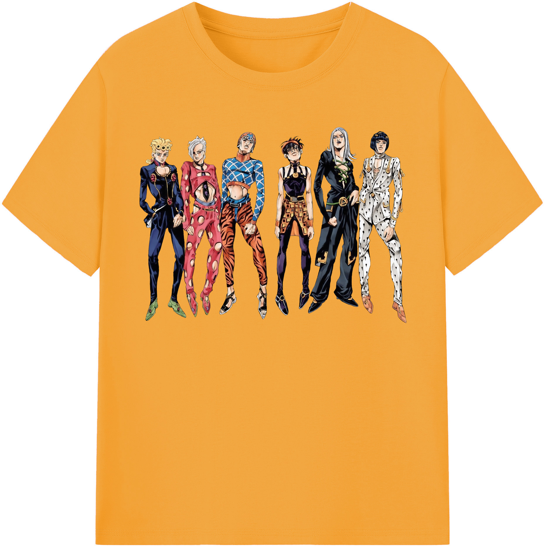 （画像用） ジョジョの奇妙な冒険 JoJo's Bizarre Adventure レディースカジュアルプリントTシャツ（綿100％）