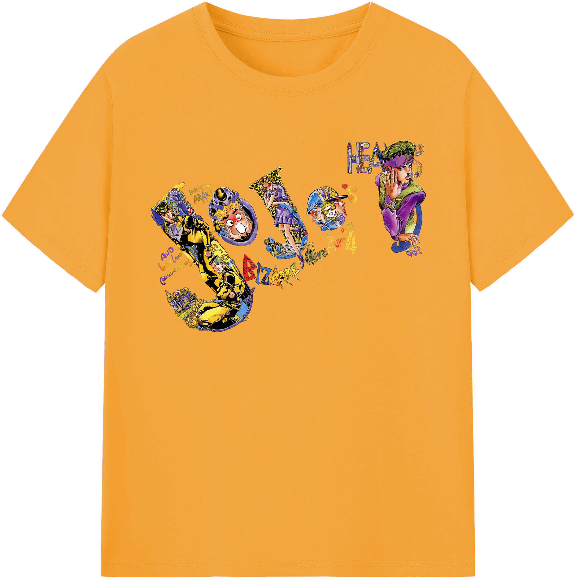 （画像用） ジョジョの奇妙な冒険 JoJo's Bizarre Adventure レディースカジュアルプリントTシャツ（綿100％）