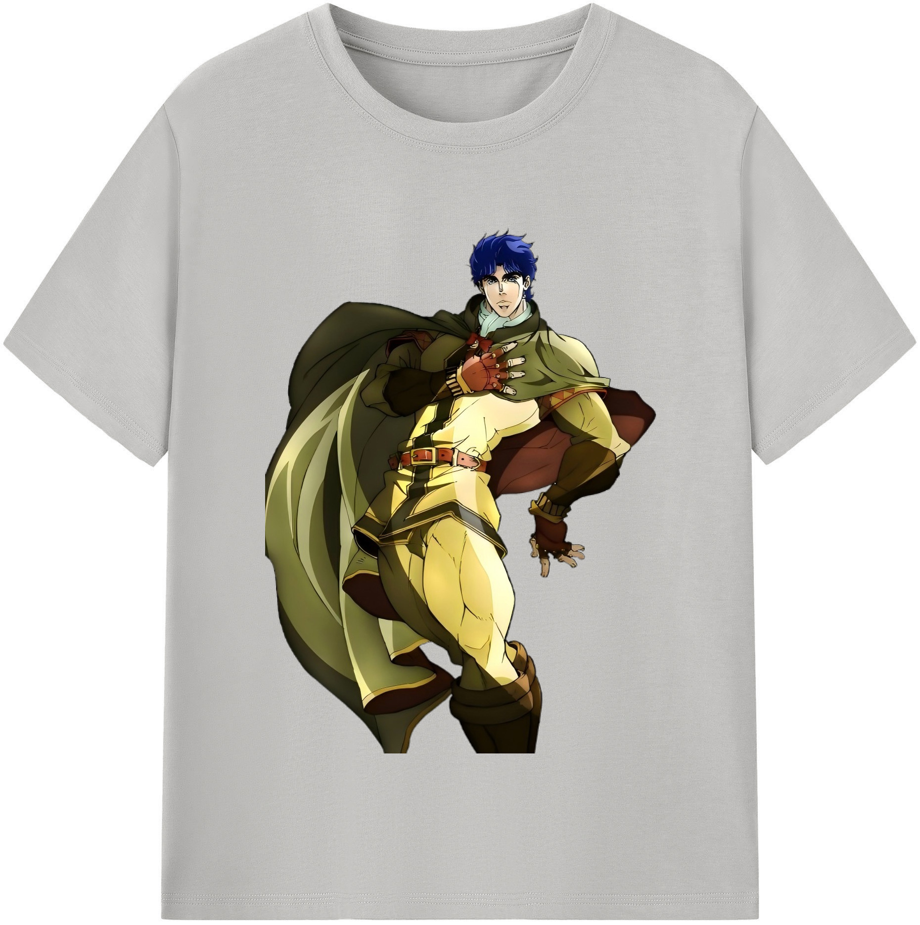 （画像用） ジョジョの奇妙な冒険 /ジョナサン?ジョースター JoJo's Bizarre Adventure Jonathan Joestar レディースカジュアルプリントTシャツ（綿100％）