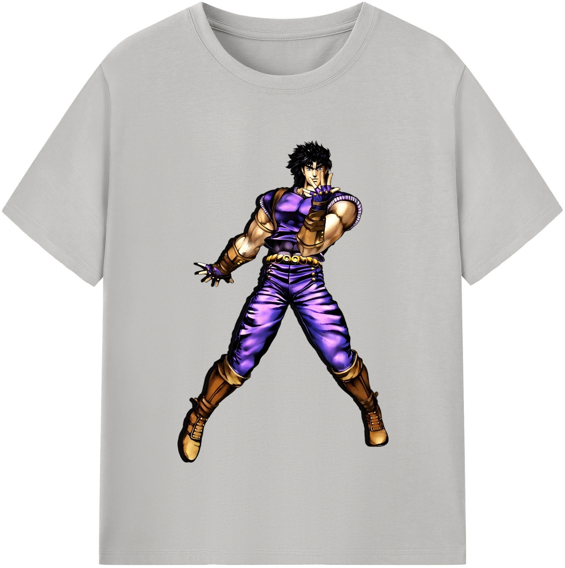 （画像用） ジョジョの奇妙な冒険 /ジョナサン?ジョースター JoJo's Bizarre Adventure Jonathan Joestar レディースカジュアルプリントTシャツ（綿100％）