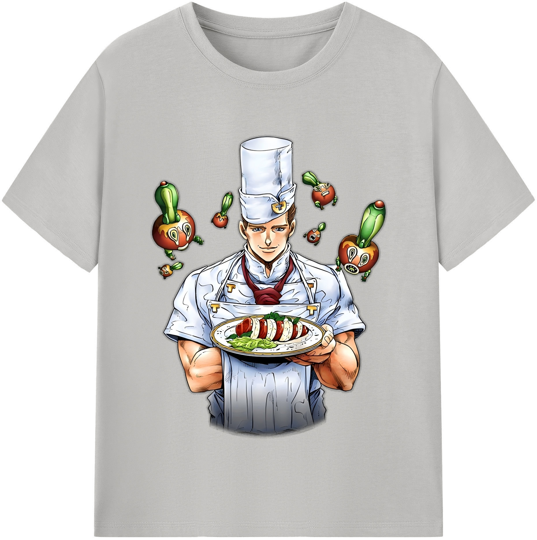 （画像用） ジョジョの奇妙な冒険 Tonio Trussardi JoJo's Bizarre Adventure トニオ?トラッサルディ レディースカジュアルプリントTシャツ（綿100％）