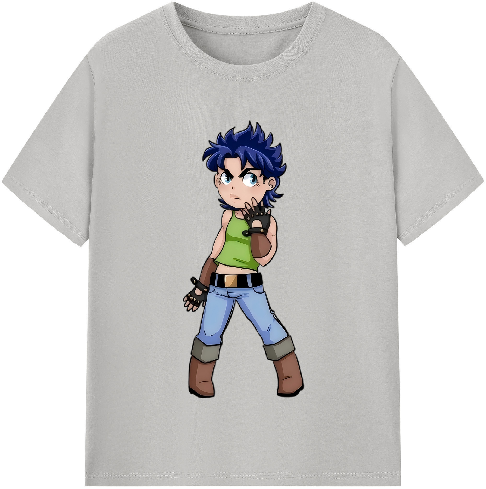 （画像用） ジョジョの奇妙な冒険 広瀨康一 JoJo's Bizarre Adventure Hirose Koichi レディースカジュアルプリントTシャツ（綿100％）