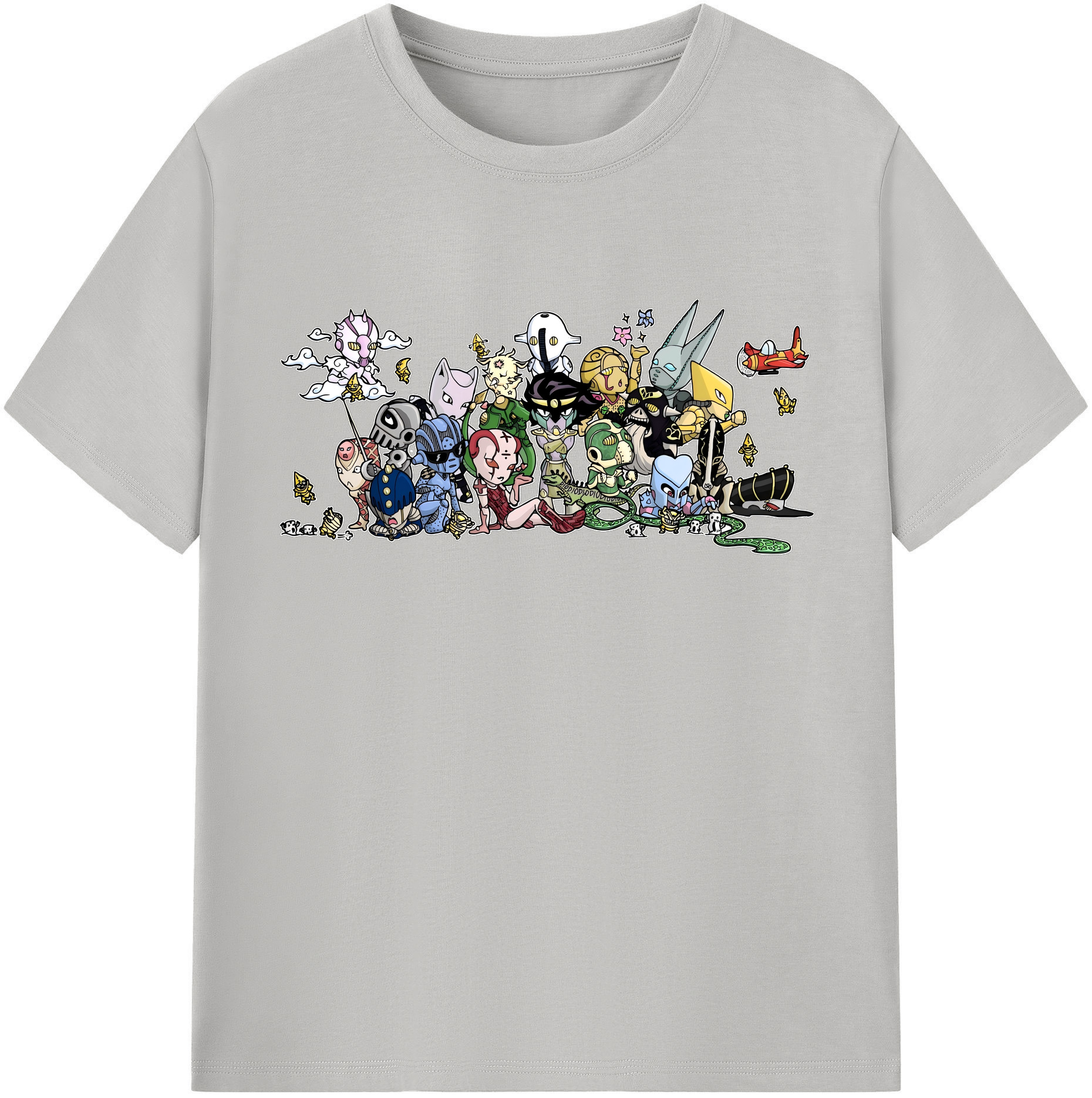 （画像用） ジョジョの奇妙な冒険 JoJo's Bizarre Adventure レディースカジュアルプリントTシャツ（綿100％）