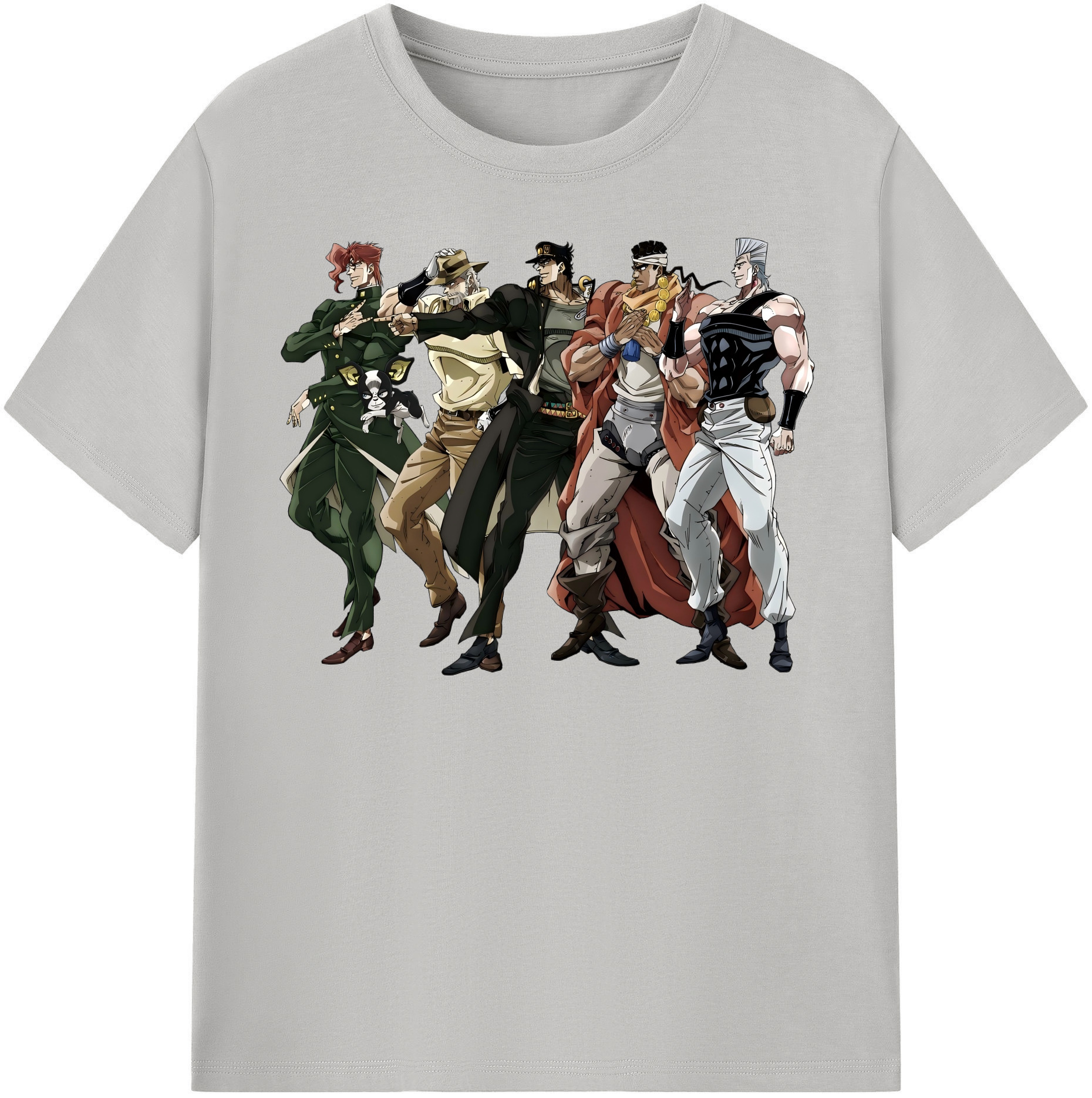 （画像用） ジョジョの奇妙な冒険 JoJo's Bizarre Adventure レディースカジュアルプリントTシャツ（綿100％）