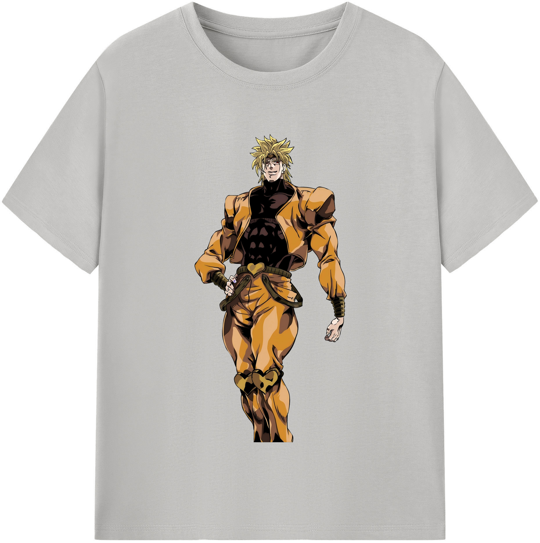 （画像用） ジョジョの奇妙な冒険 ディオ?ブランドー JoJo's Bizarre Adventure Dio Brando レディースカジュアルプリントTシャツ（綿100％）