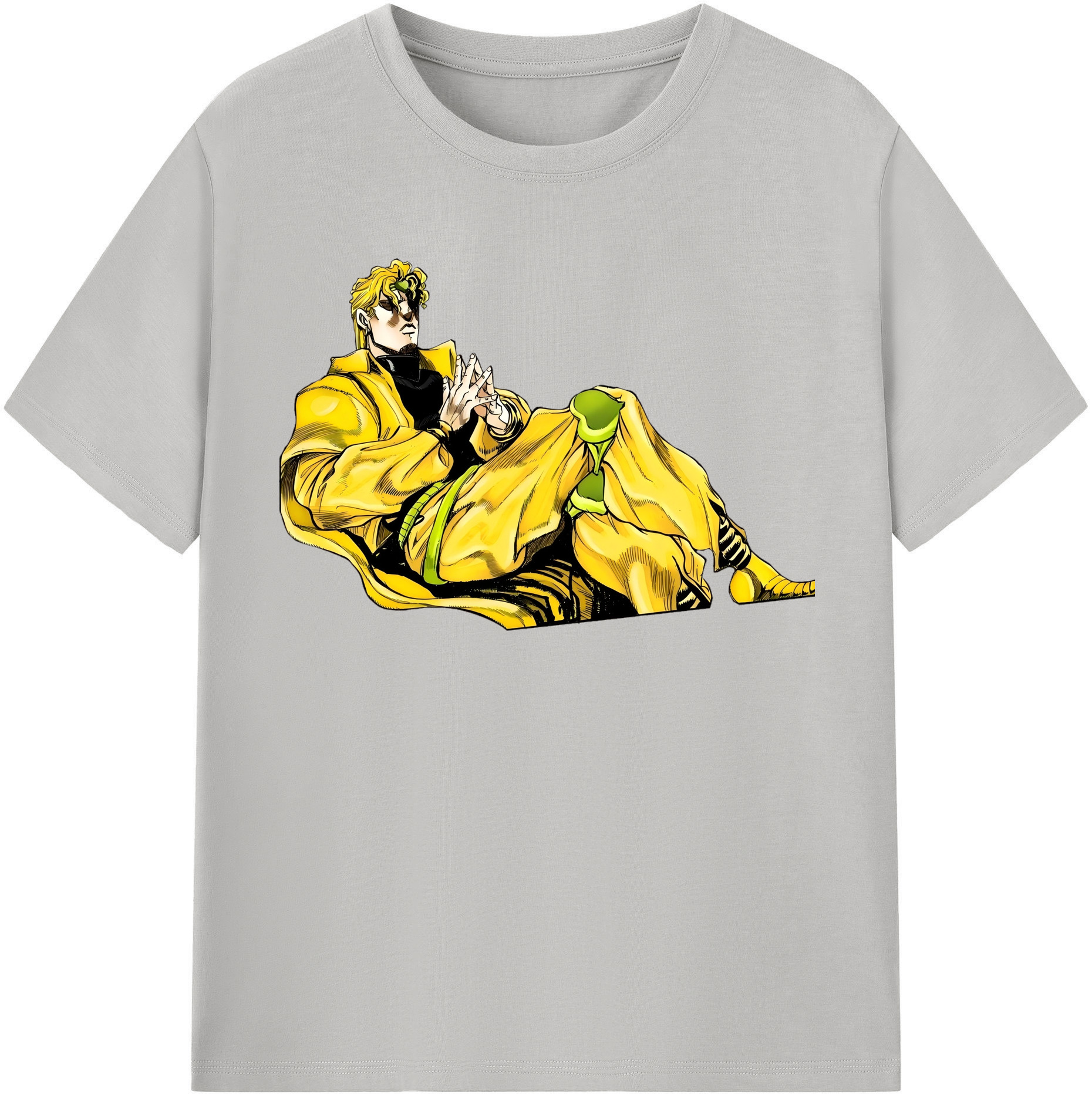 （画像用） ジョジョの奇妙な冒険 ディオ?ブランドー JoJo's Bizarre Adventure Dio Brando レディースカジュアルプリントTシャツ（綿100％）