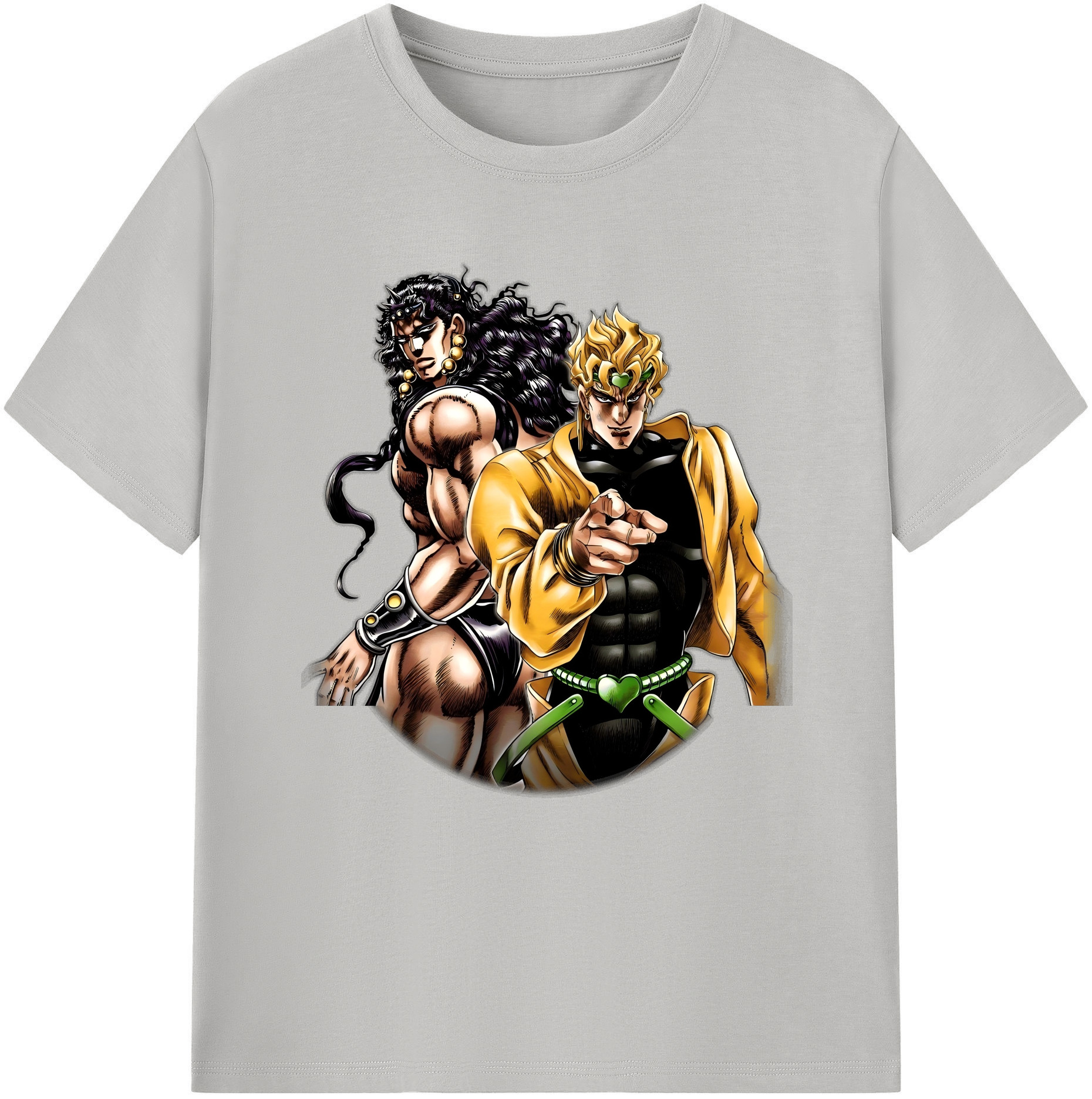 （画像用） ジョジョの奇妙な冒険 ディオ?ブランドー JoJo's Bizarre Adventure Dio Brando レディースカジュアルプリントTシャツ（綿100％）